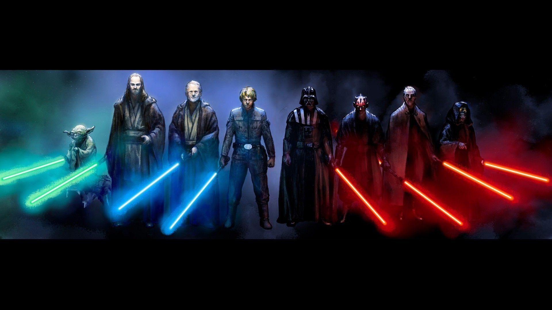 1920x1080 Lightsabers Wallpaper