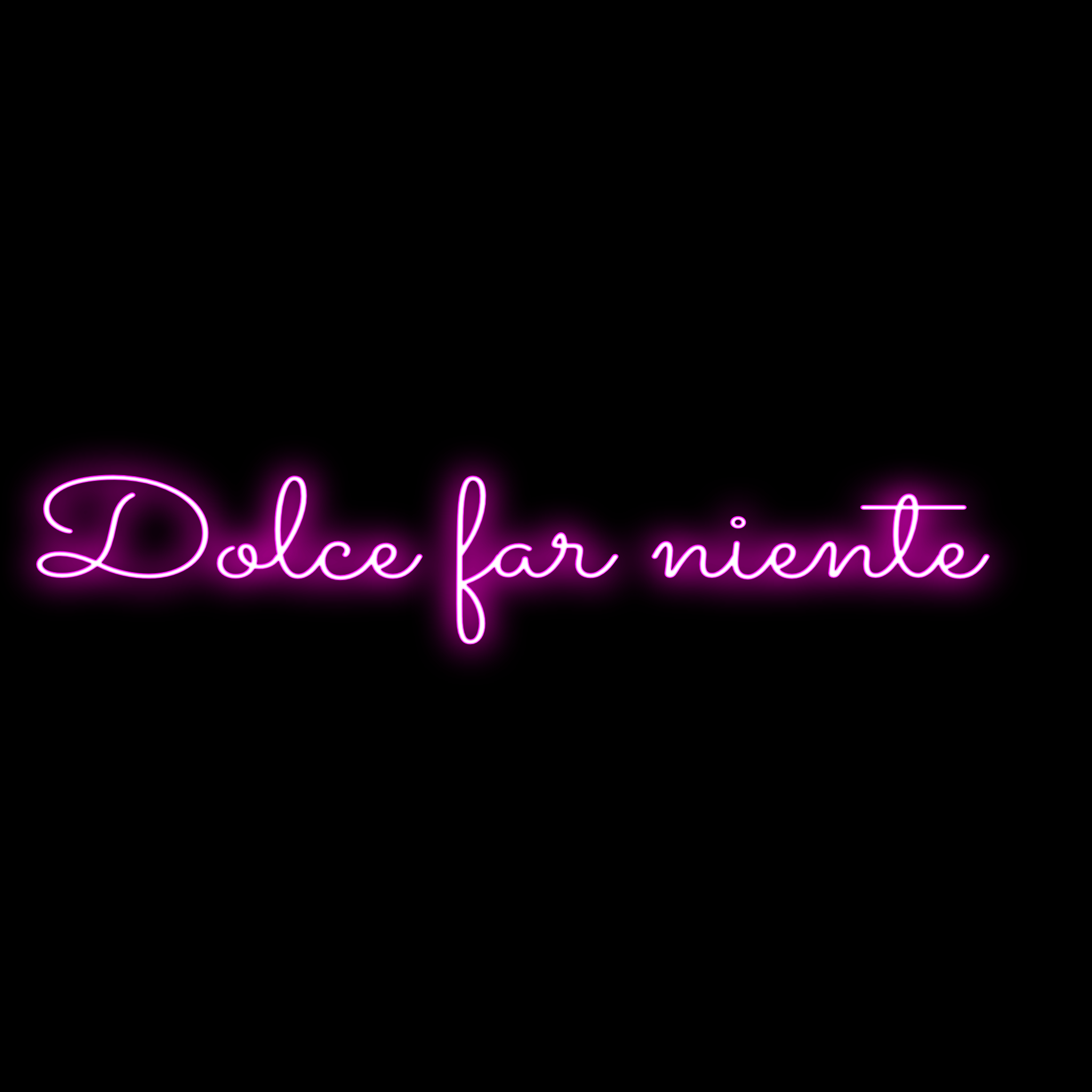 2048x2048 Dolce far niente / 200cm x 41cm / Wandmontage
