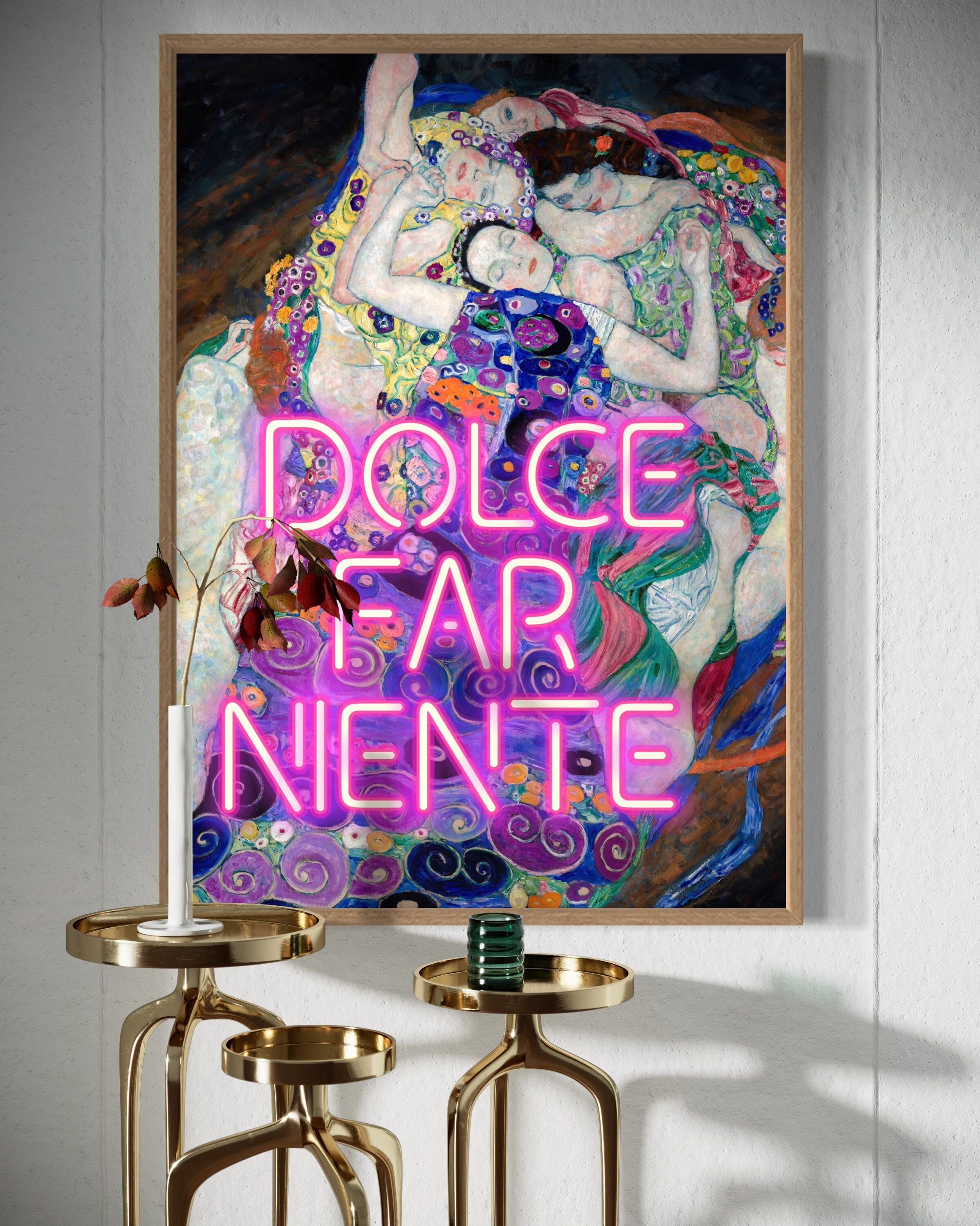 2397x2997 Dolce Far Niente Altered Art Portrait, Gallery Wall Print, Digital Prints, Eclectic Wall Art, Vintage Painting, Printable Apartment Poster