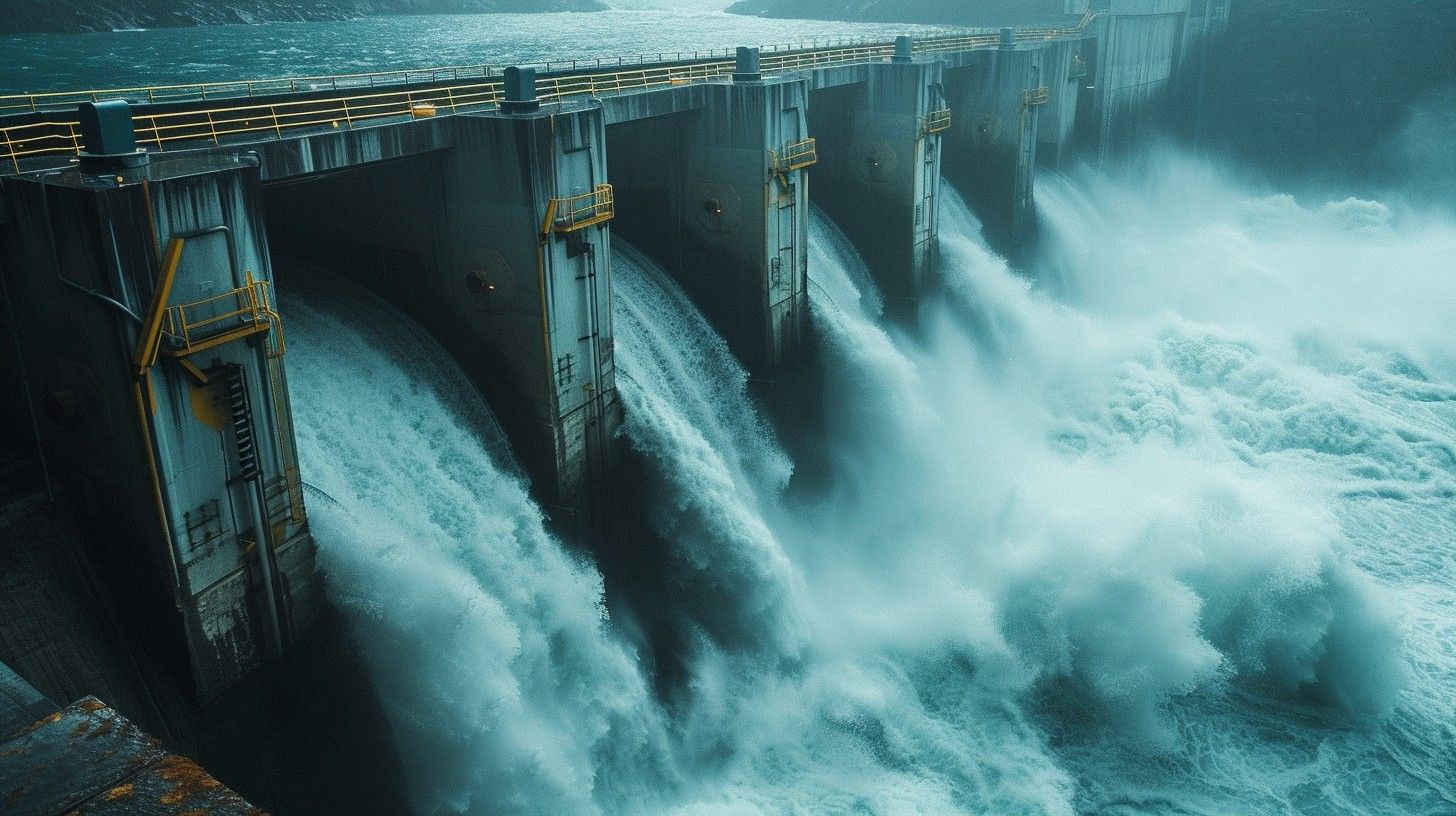 1456x816 Download Powerful Water Release Image, Water, Power