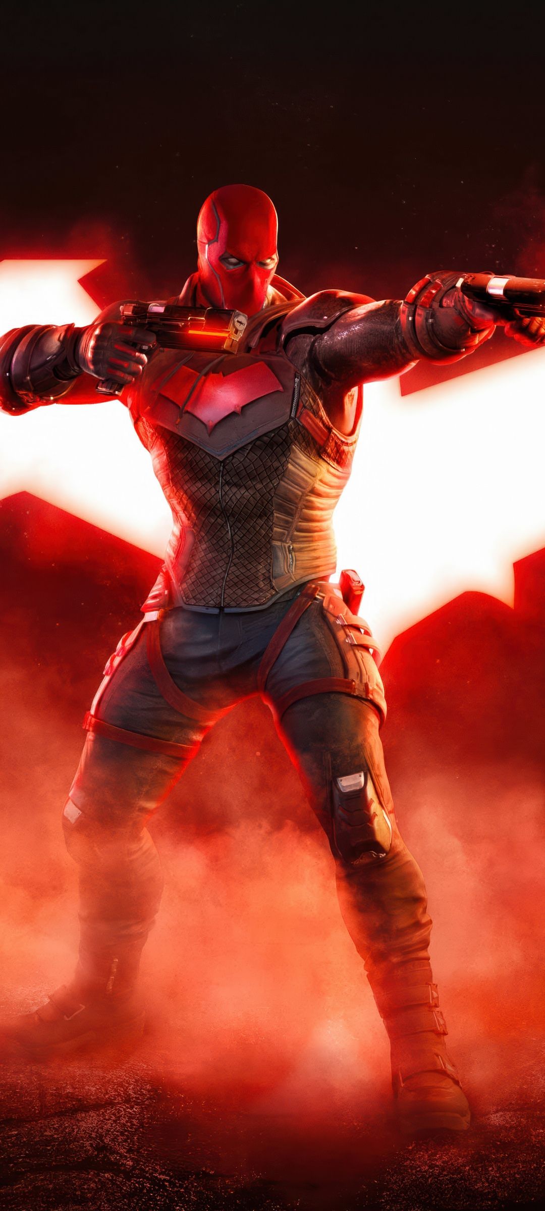 1080x2400 Red Hood Wallpaper 4K, Red aesthetic, Gotham Knights, 5K
