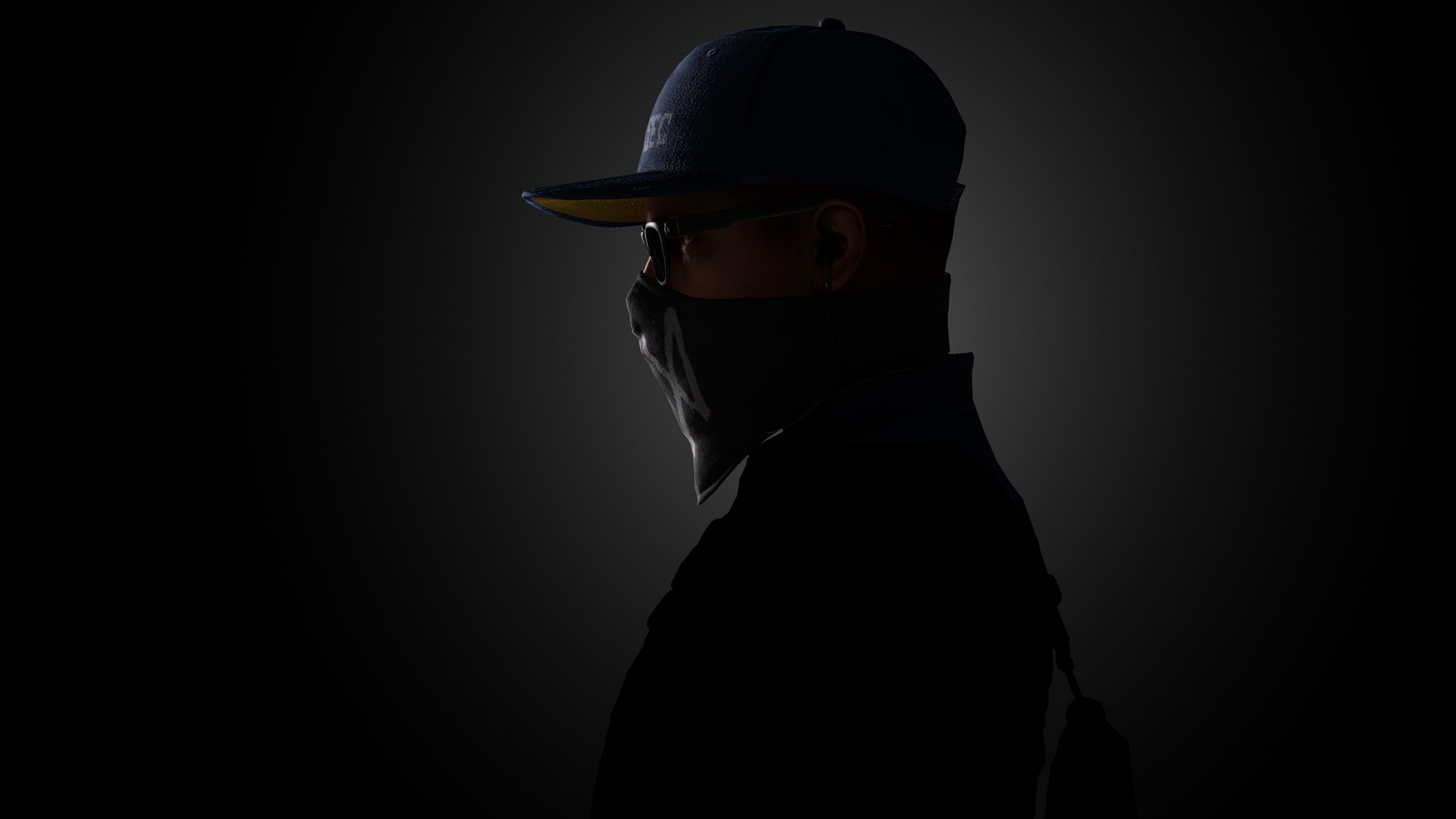 3840x2160 Marcus Holloway Wallpaper 4K, Watch Dogs Dark background, 5K