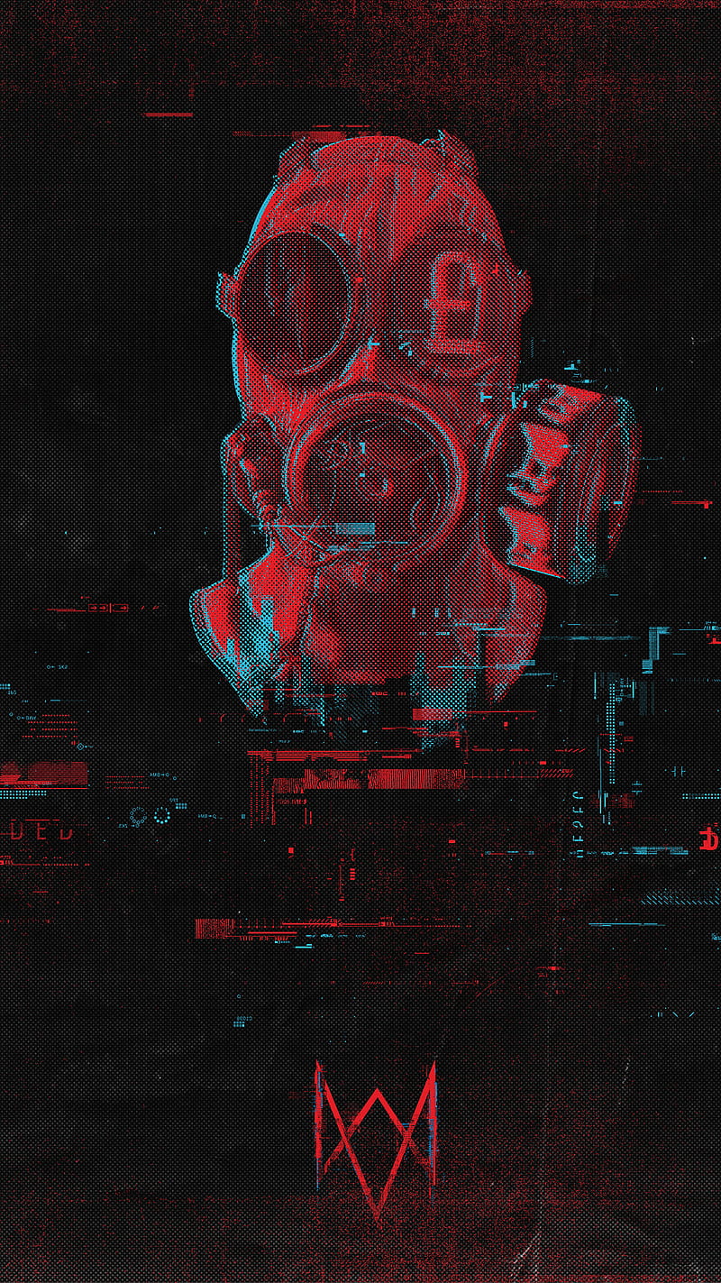 800x1423 Watch Dogs Legion Store Phone Wallpaper Dogs, Cool, Gas Mask, Glitch, Halloween, Tailored iPhone