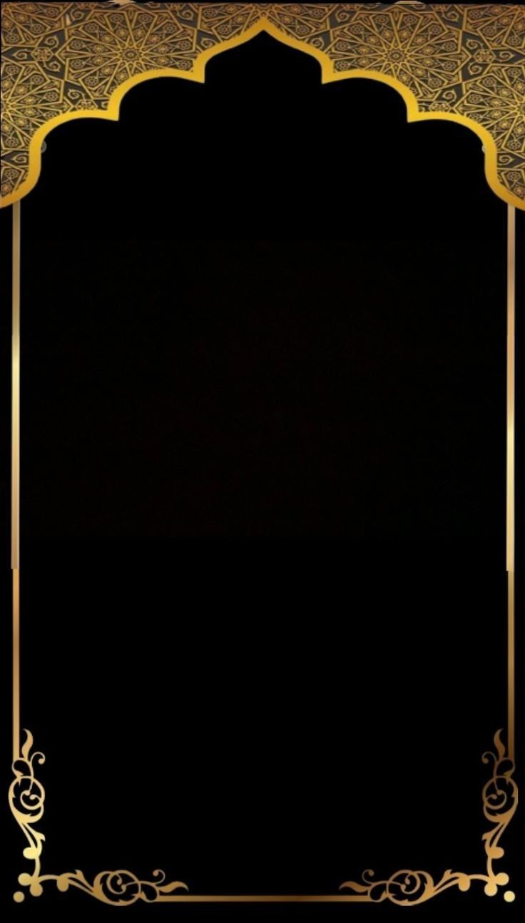 736x1294 Gold door islamic wallpaper