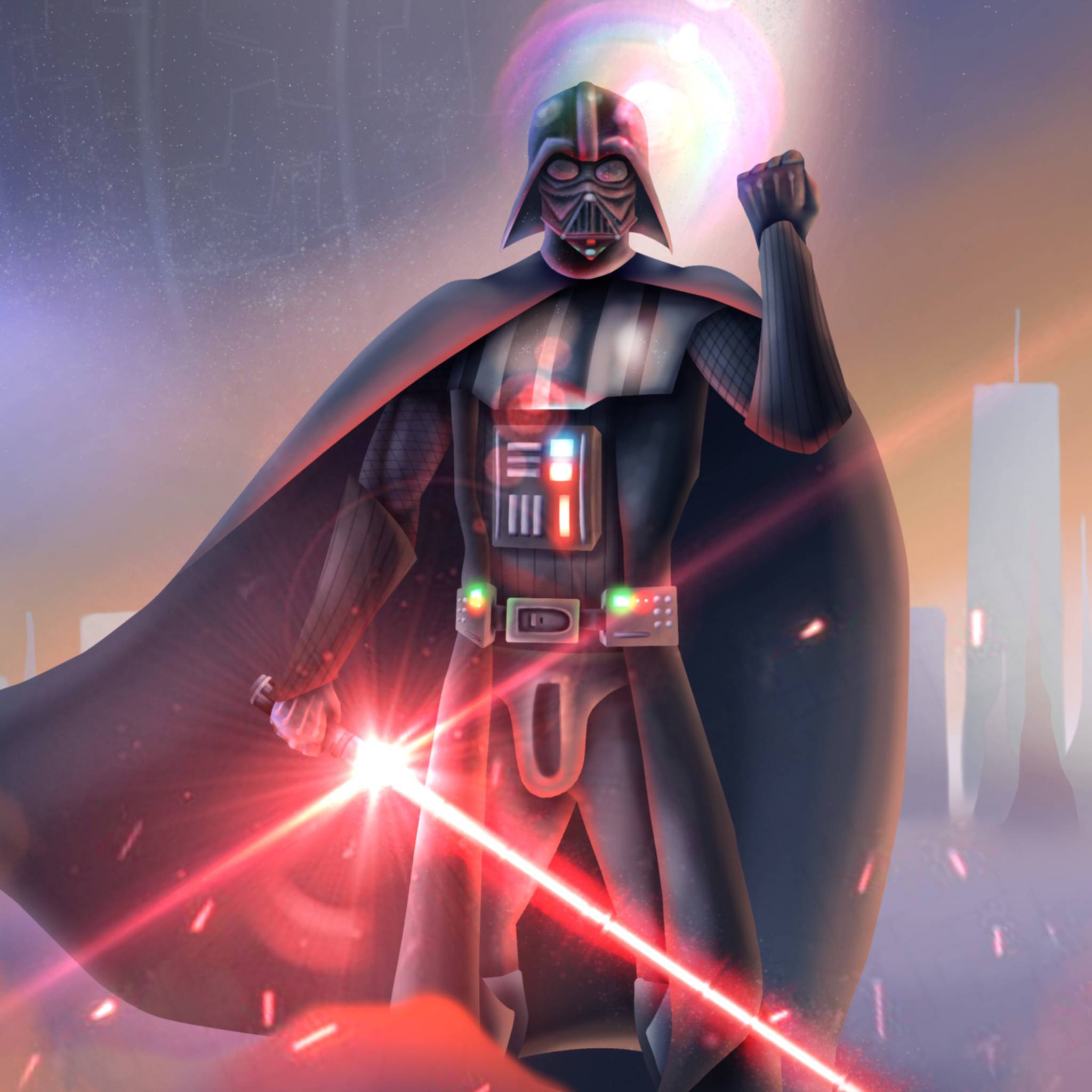 2048x2048 Darth Vader Lightsaber Star Wars iPad Air Wallpaper, HD Movies 4K Wallpaper, Image, Photo and Background