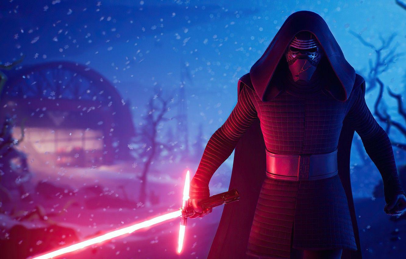 1332x850 Wallpaper Star Wars, Lightsaber, Kylo Ren, Fortnite image for desktop, section игры