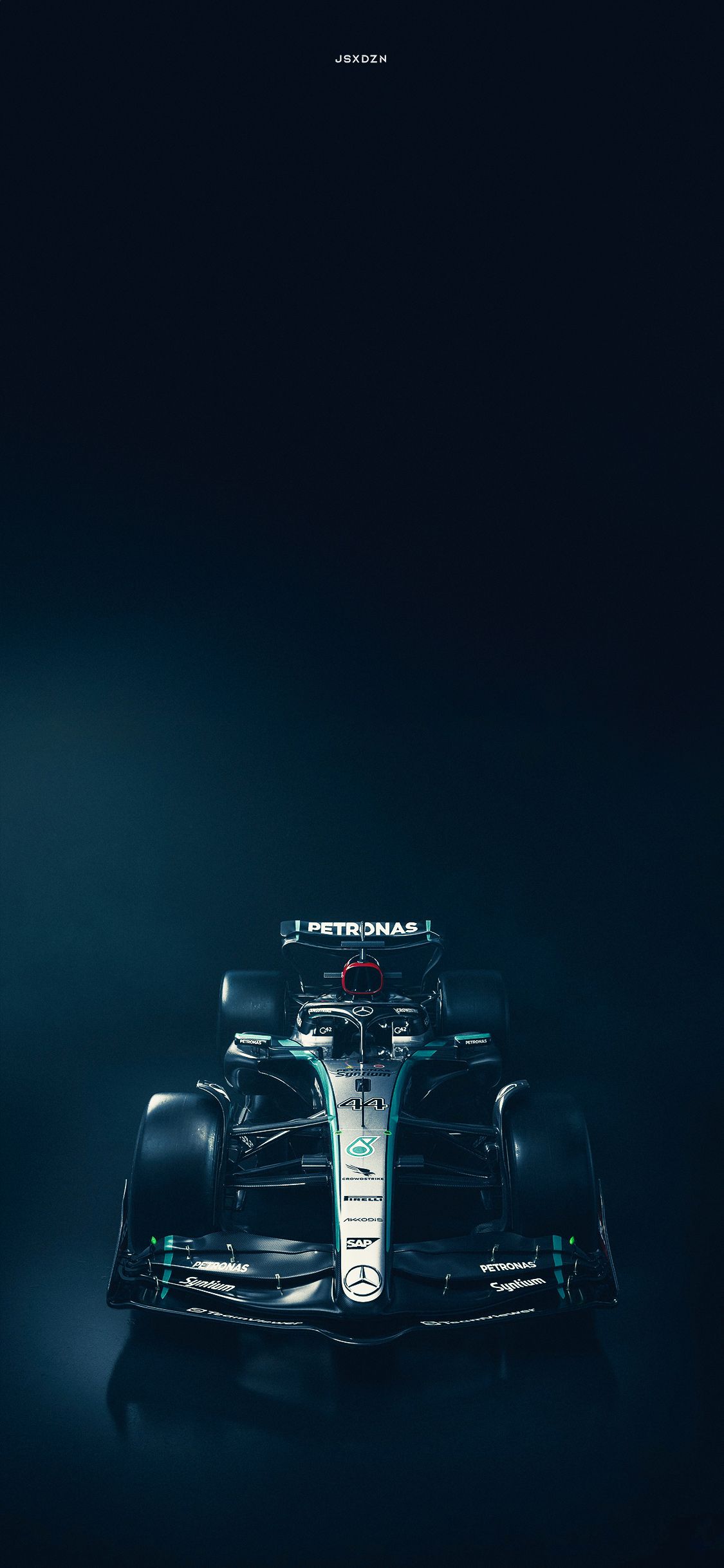 1125x2436 Mercedes W15 iPhone Wallpaper