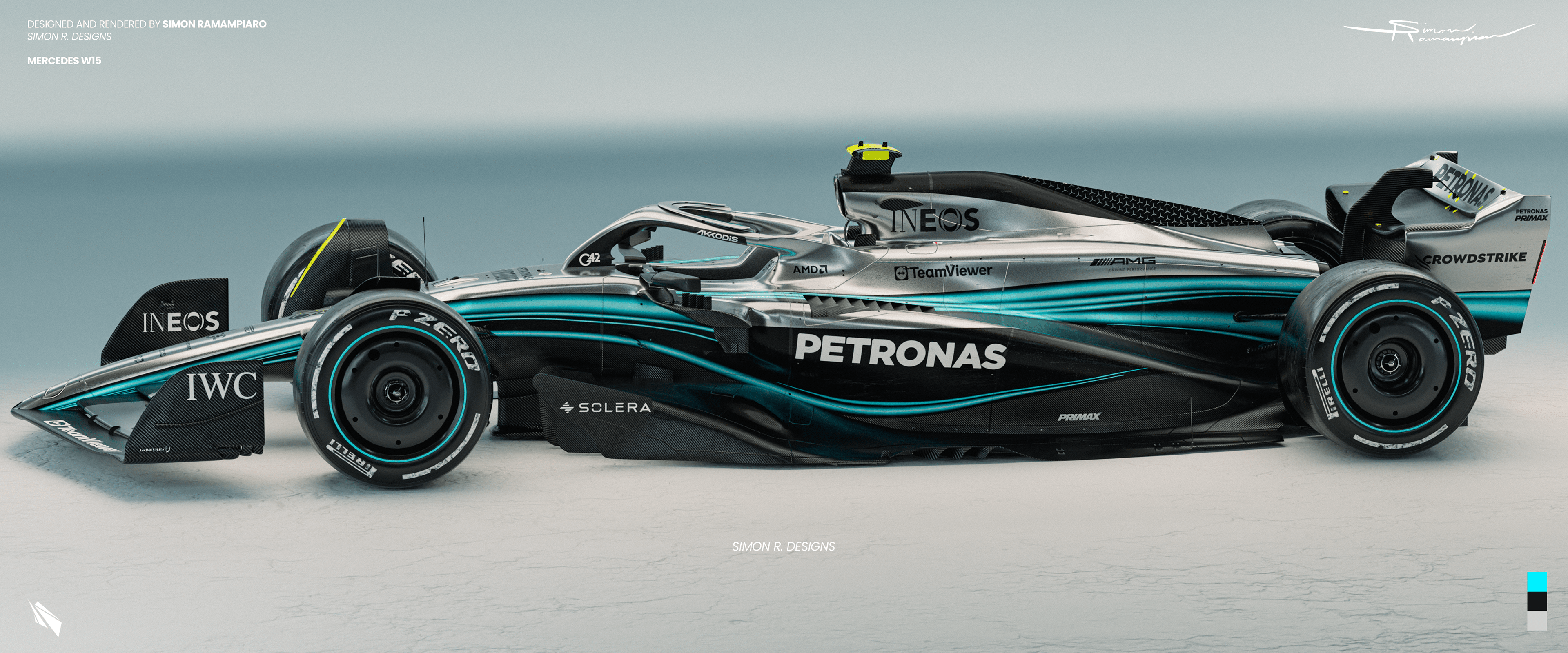 3840x1600 Simon R. Designs W15 2024 Concept Livery