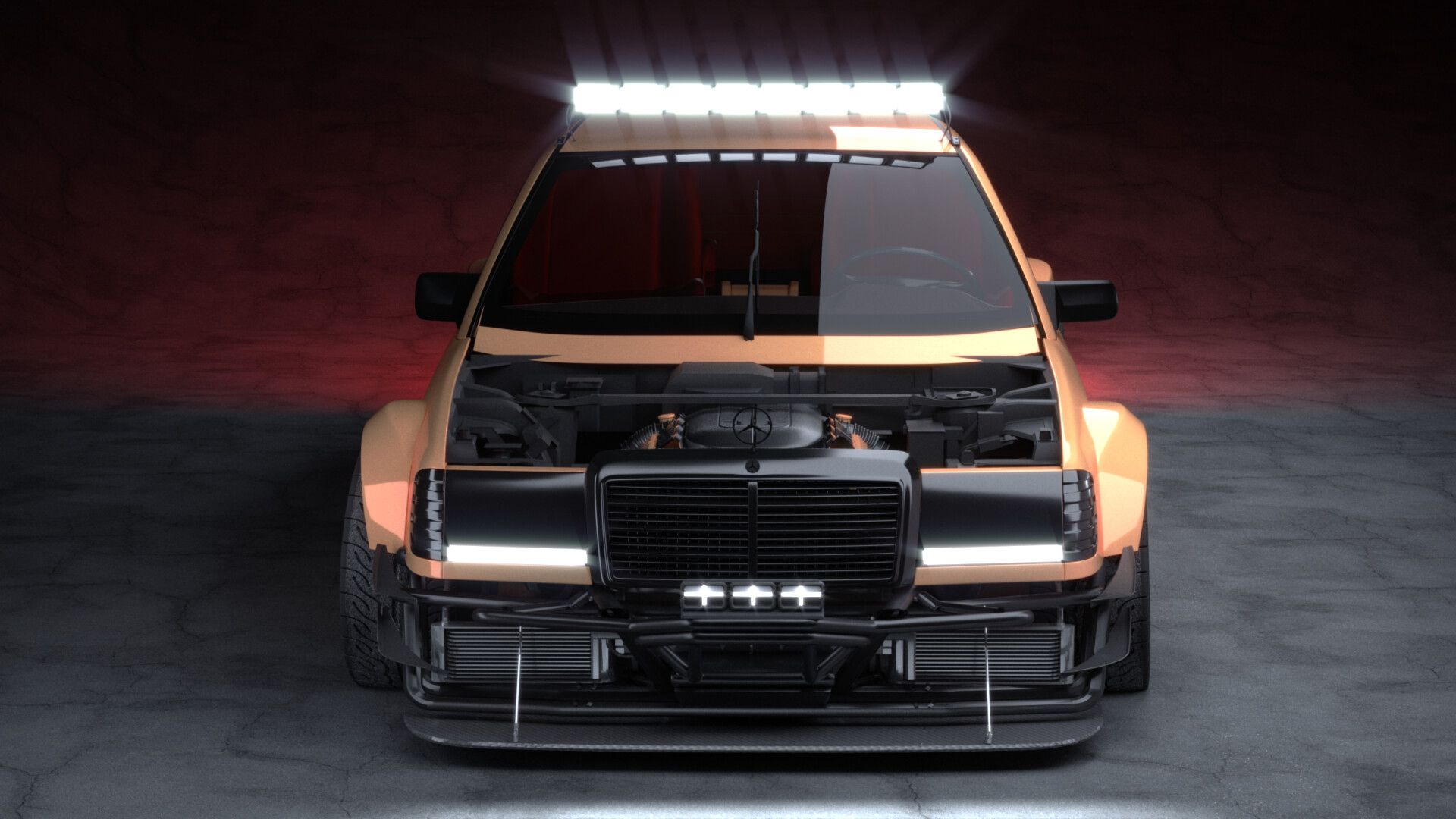 1920x1080 Mercedes Benz W124 Coupe Race Mode