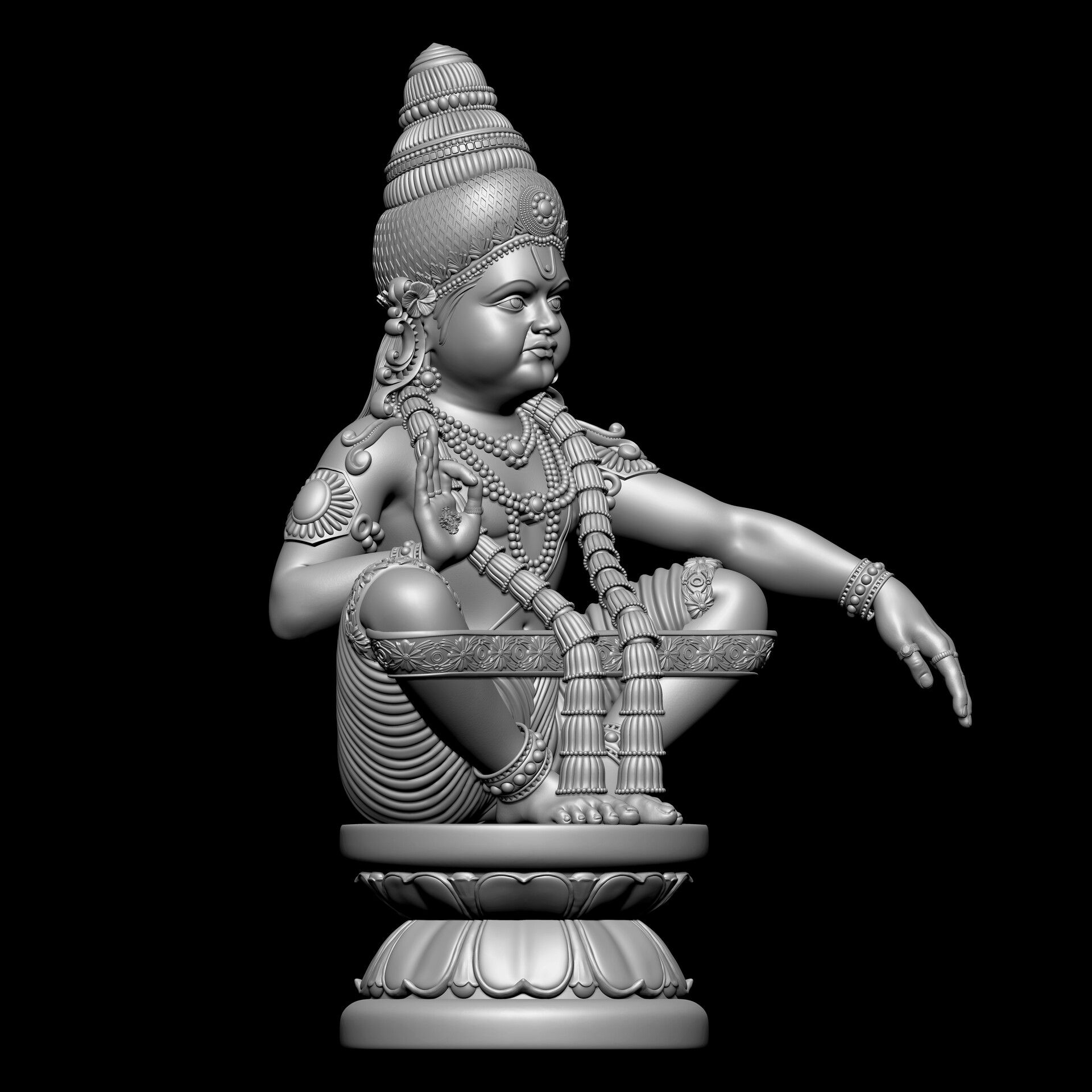 1920x1920 Ayyappan Statue