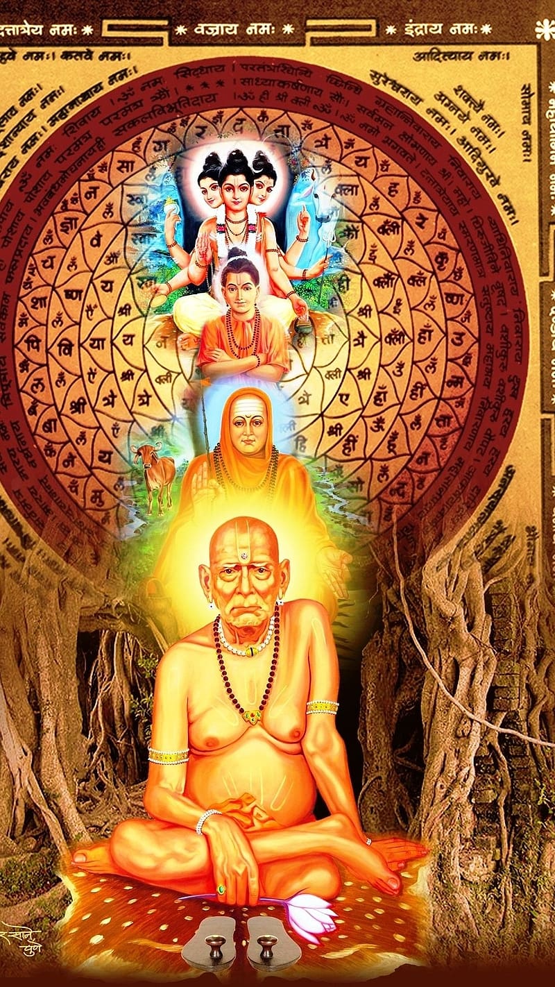 800x1422 Swami Samarth, Digambara, HD phone wallpaper