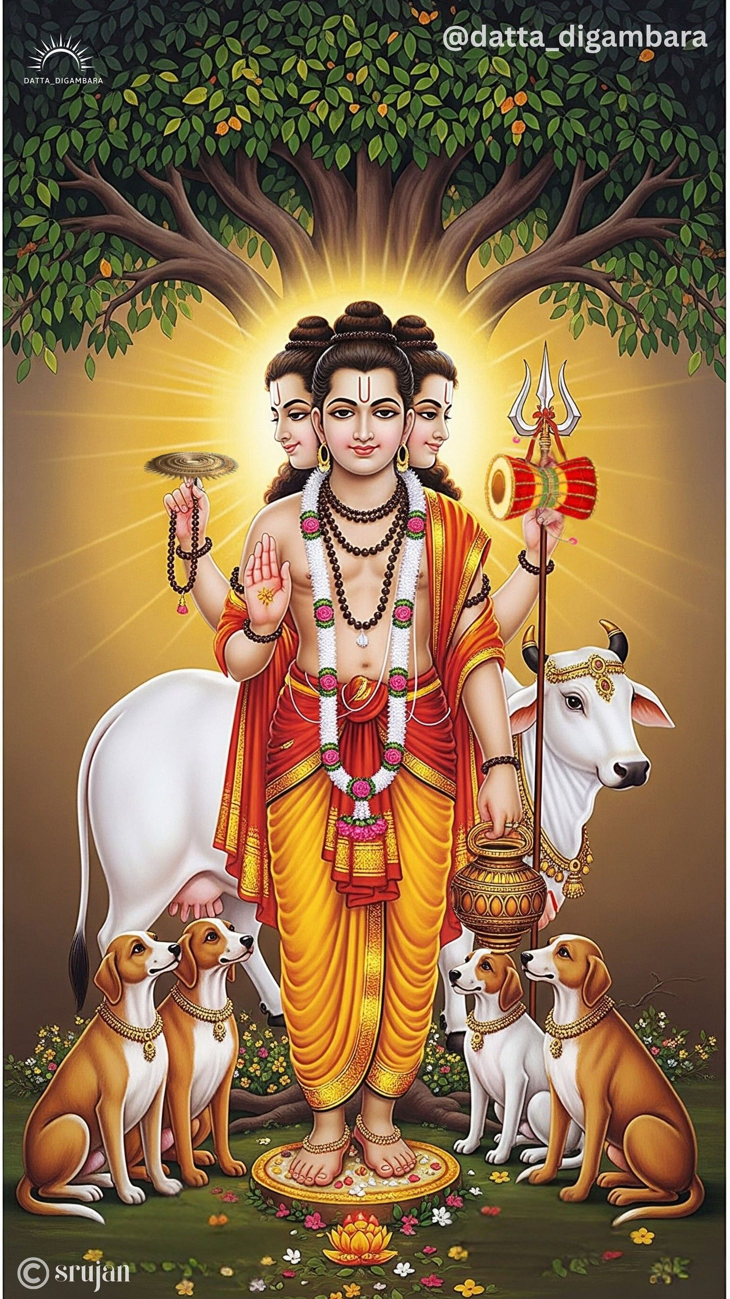 1440x2560 Jai guru datta. .. .. .. .. .. .. #dattadigambara #jaigurdatta #srigurudatta #jaisriram #gurucharitra #gurugita #ai #artist #swamisamarth #yoga #tripura #devi #instalike #trending #devotional #sripadasrivallabha #nrusihasaraswati