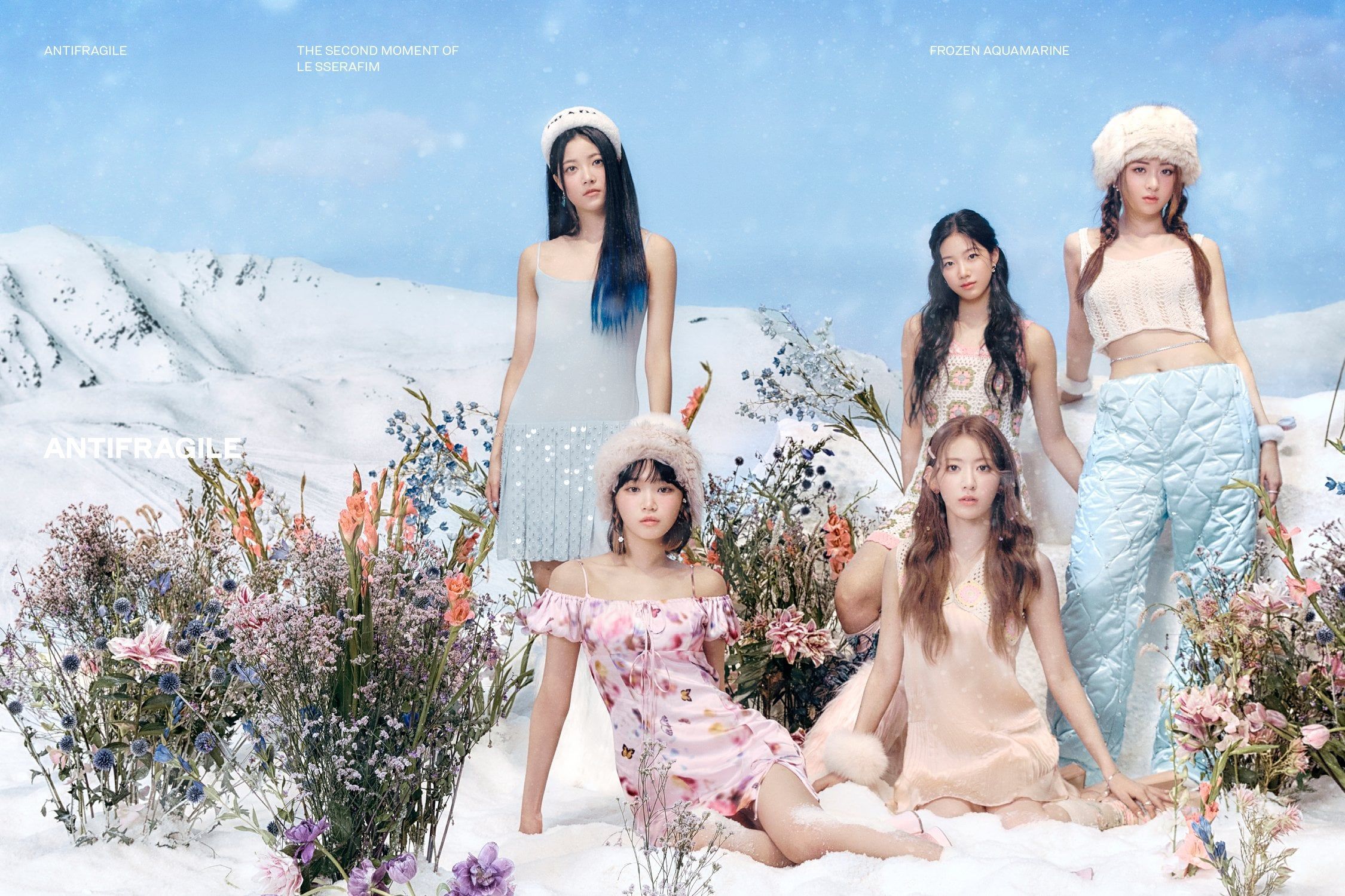 2250x1500 LE SSERAFIM 2nd Mini Album: ANTIFRAGILE (Concept Photo Vol. 1 Aquamarine)