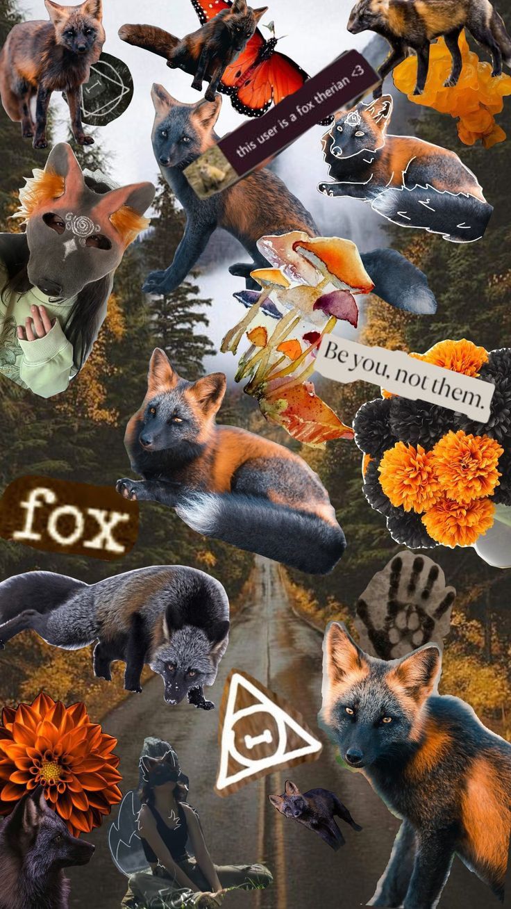 736x1308 Idee For Therian Wallpaper: Cross Fox Edition By Foam.therian