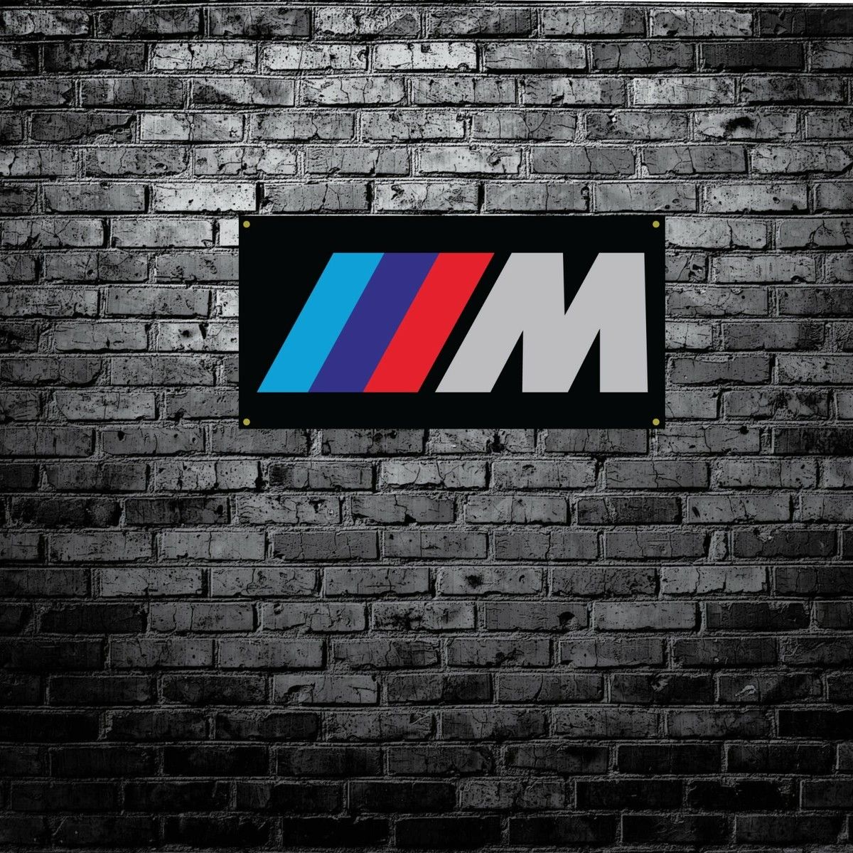 1200x1200 BMW M SERIES logo Classic banner Garage Poster Workshop Advertising Flag