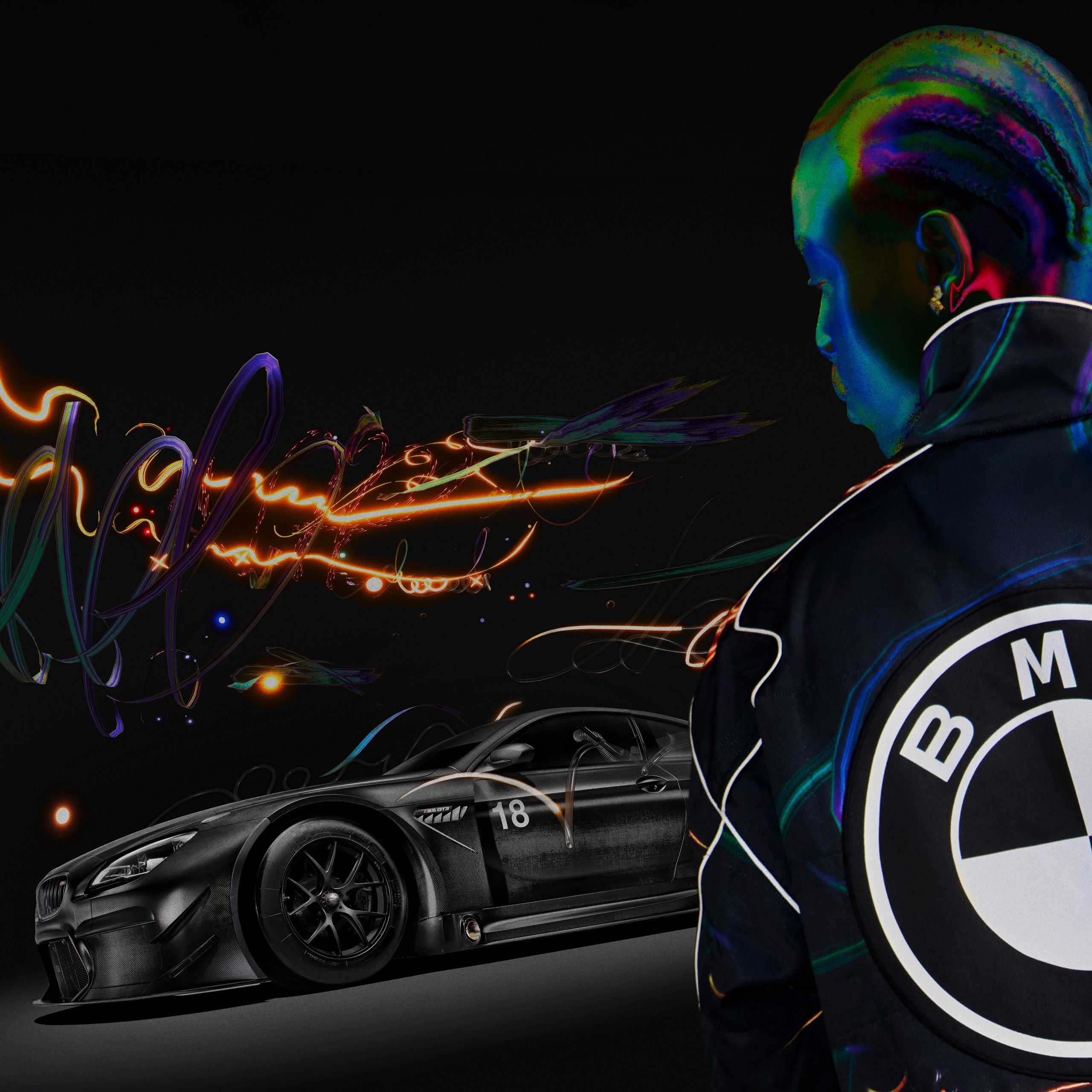 2560x2560 PUMA x BMW M Motorsport Wallpaper 4K, BMW M6 GT 12K