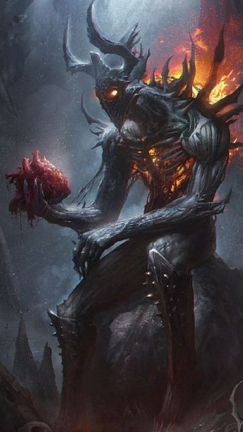 800x1422 Demon, demonking, death, HD phone wallpaper