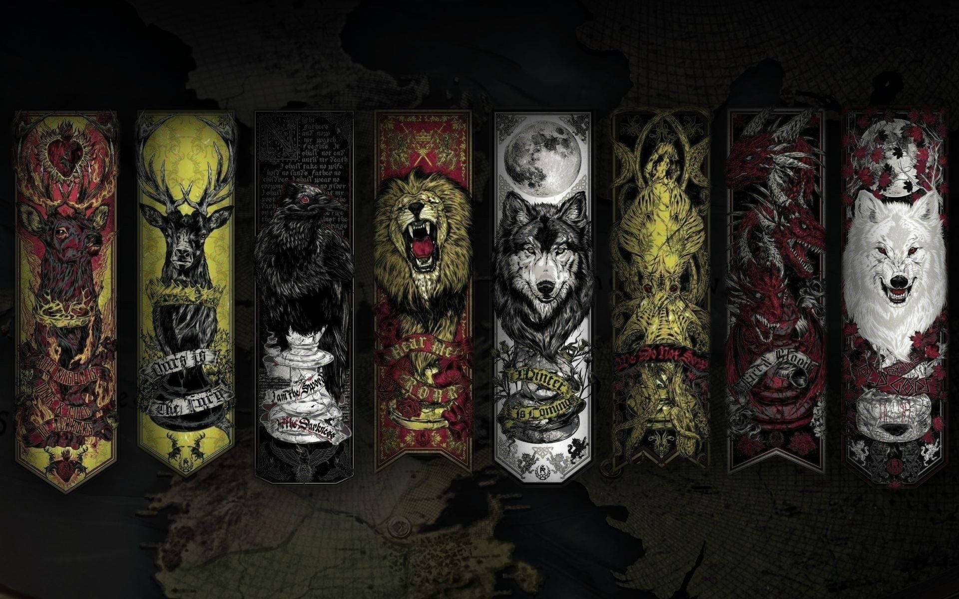 1920x1200 Download House Banner of the Seven Kingdoms of Westeros Wallpaper
