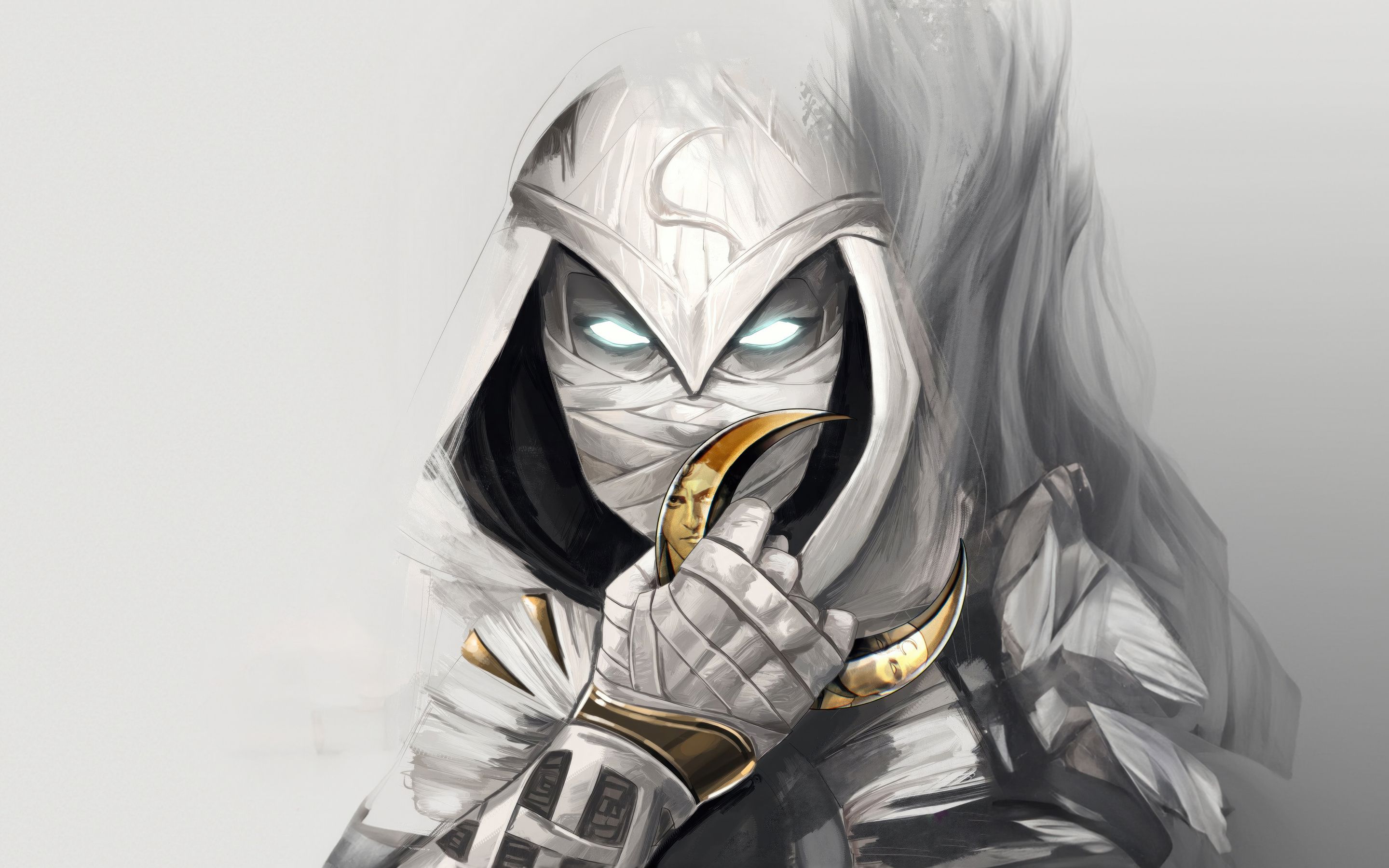 2880x1800 Moon Knight White Suit Macbook Pro Retina , HD 4k Wallpaper , Image, Background, Photos and Picture