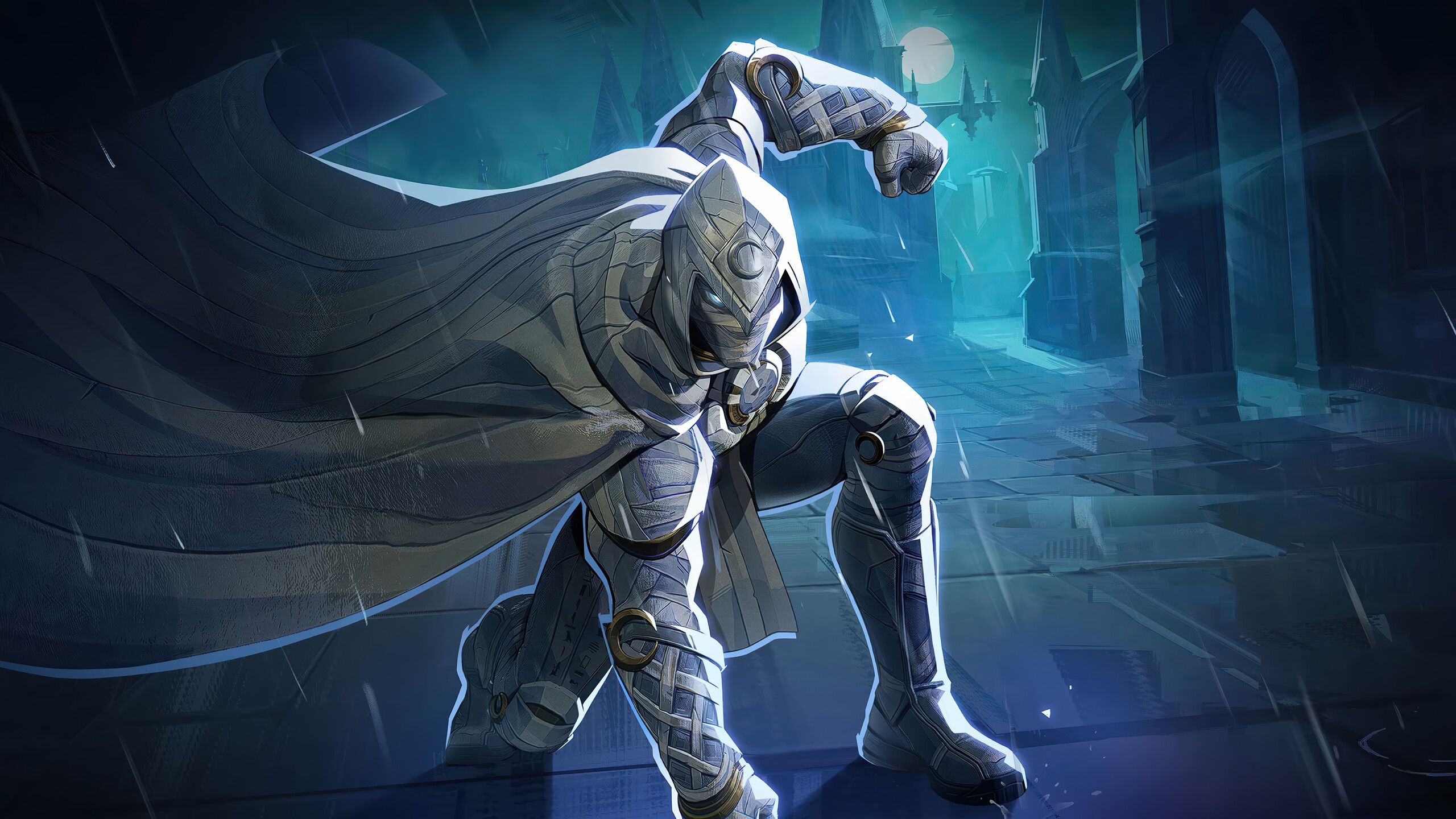 2560x1440 Moon Knight Marvel Rivals Fist of Vengeance 4K Wallpaper iPhone HD Phone