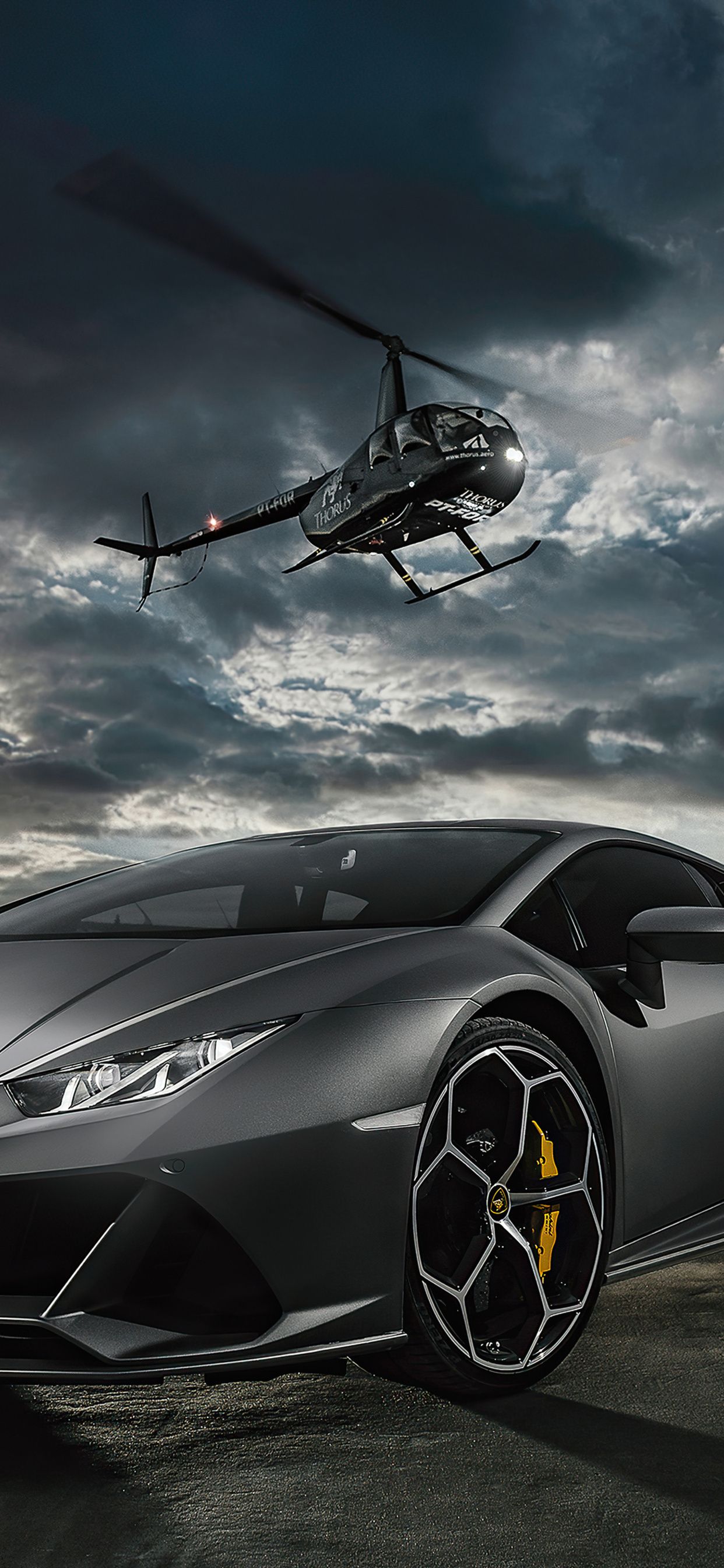 1242x2688 Helicopter Wallpaper
