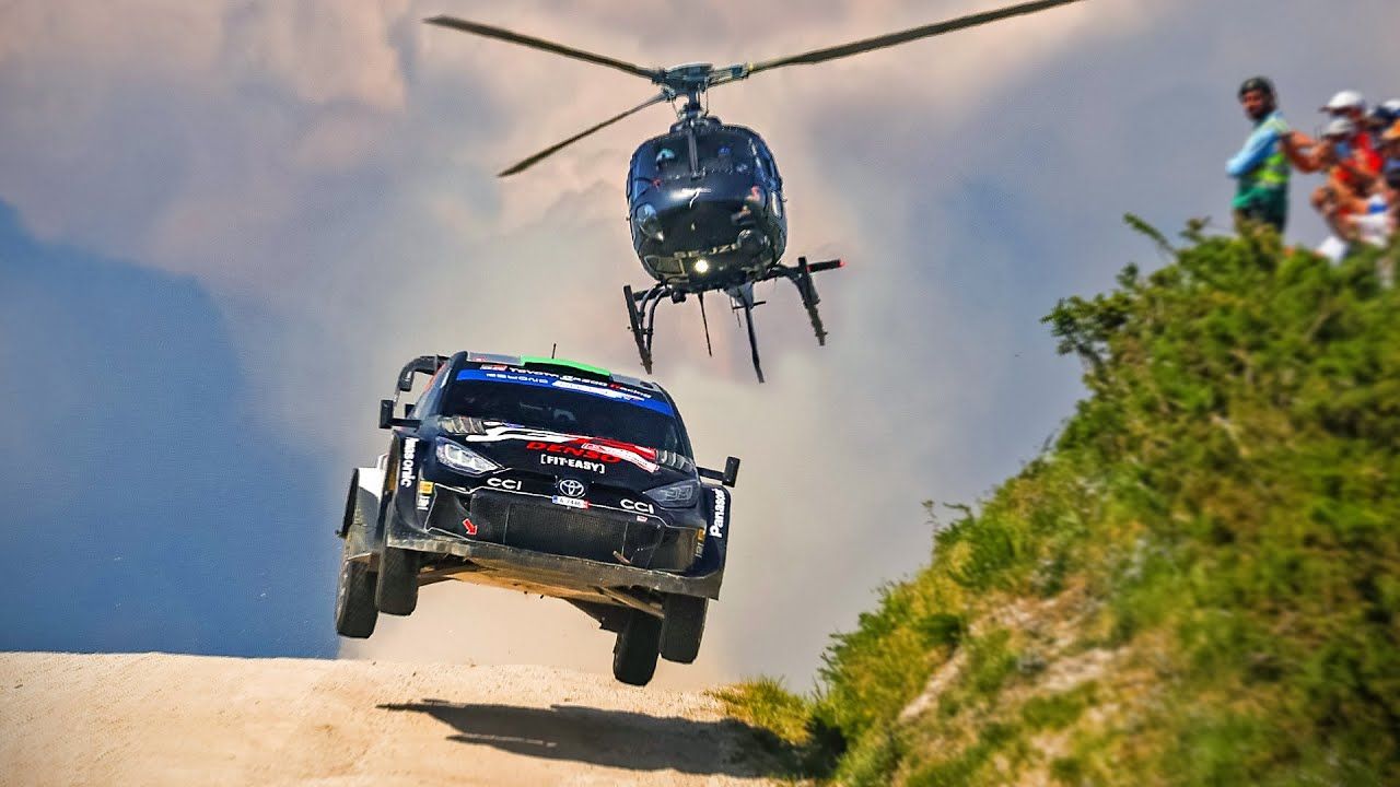 1280x720 Best of WRC Helicopter Action 2024