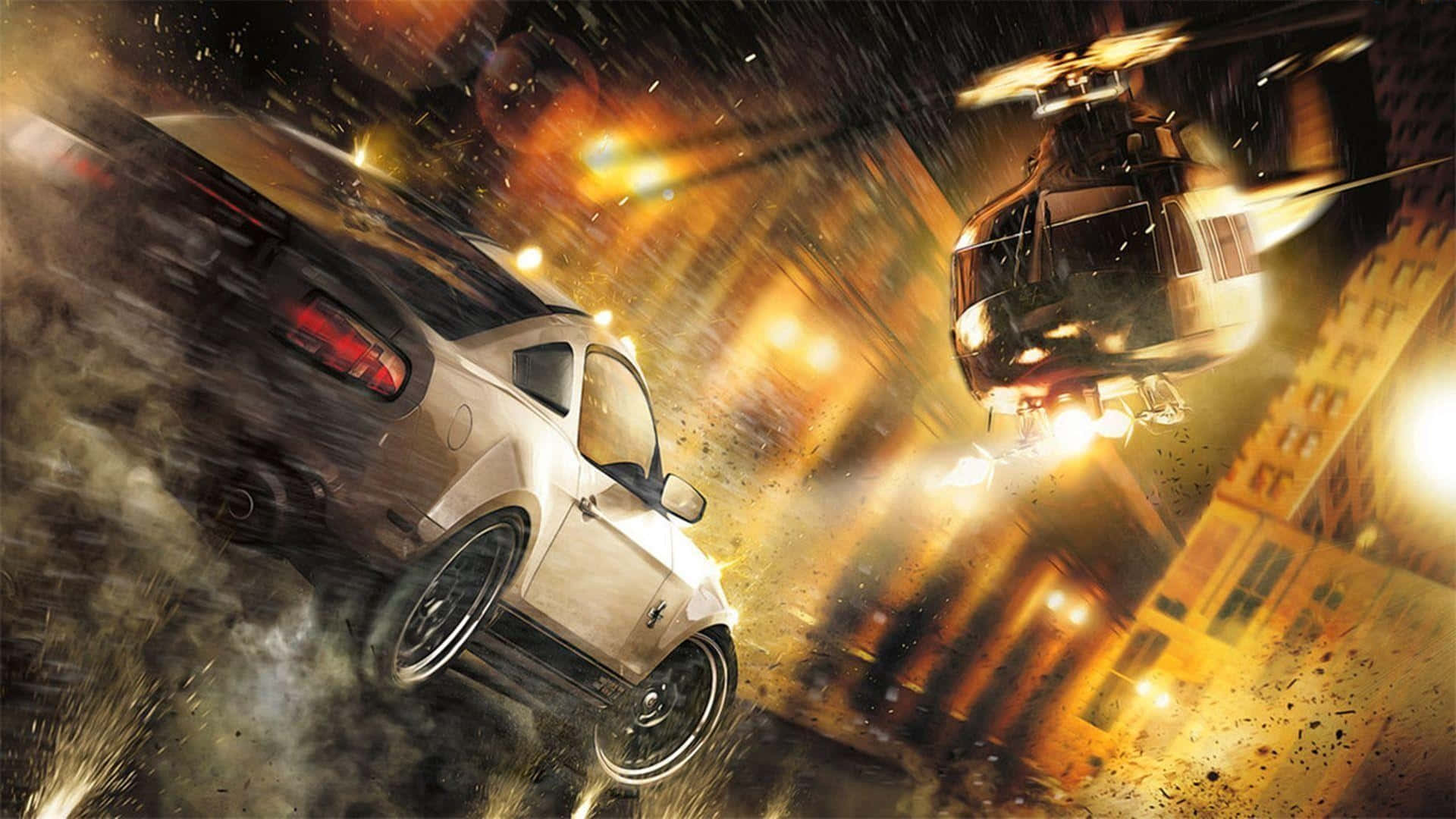 1920x1080 Download NFS The Run Mustang Helicopter Wallpaper