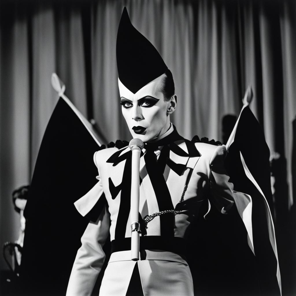 1024x1024 Klaus Nomi on stage. Nomi on stage