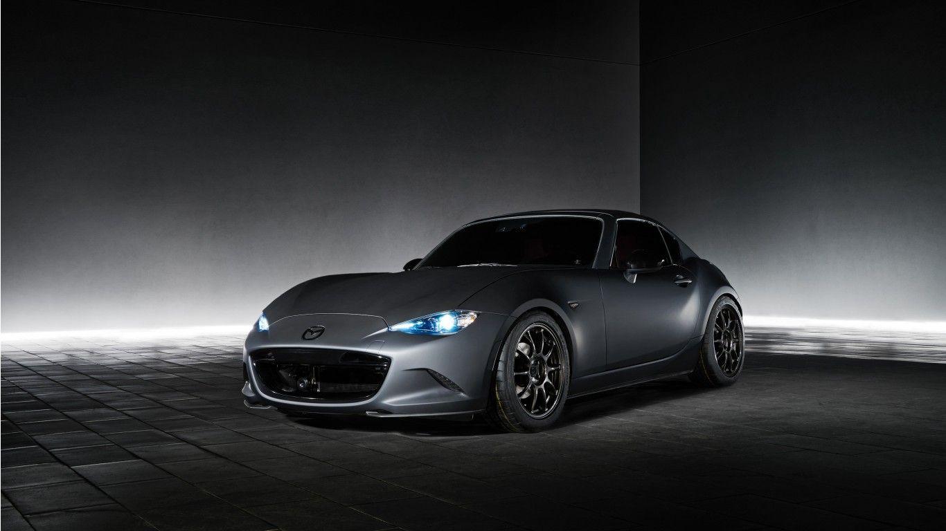 1366x768 Mazda MX 5 Miata RF Roadster 2017 Wallpaper. HD Car Wallpaper