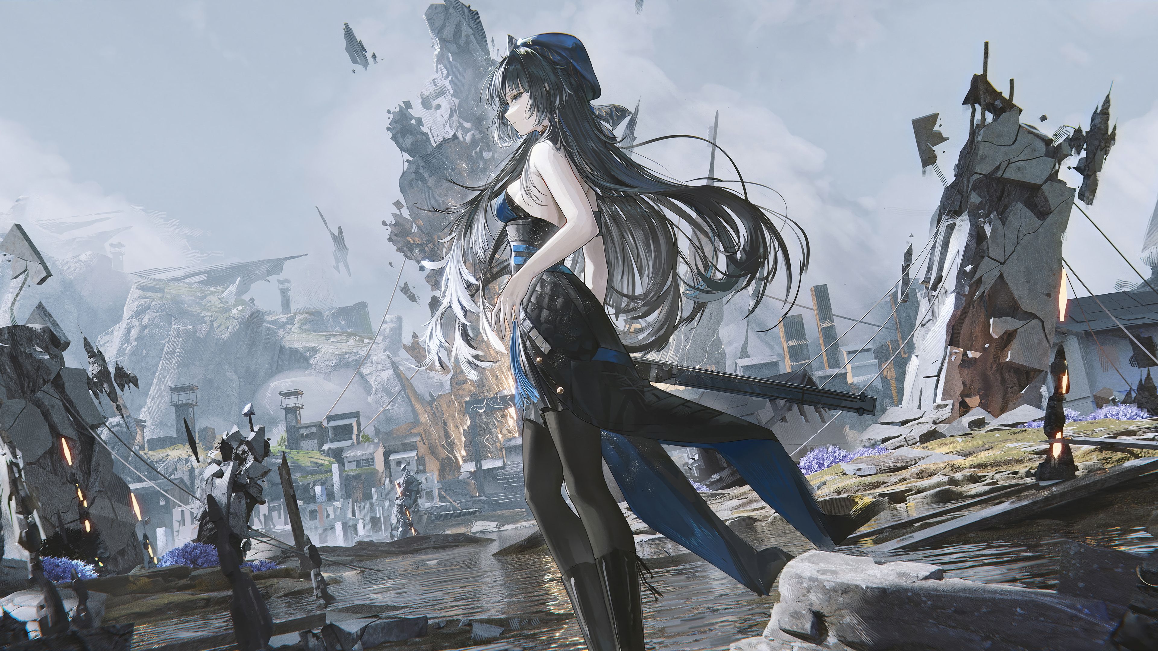 3840x2160 Wuthering Waves: Carlotta's Radiant HD Fantasy Wallpaper