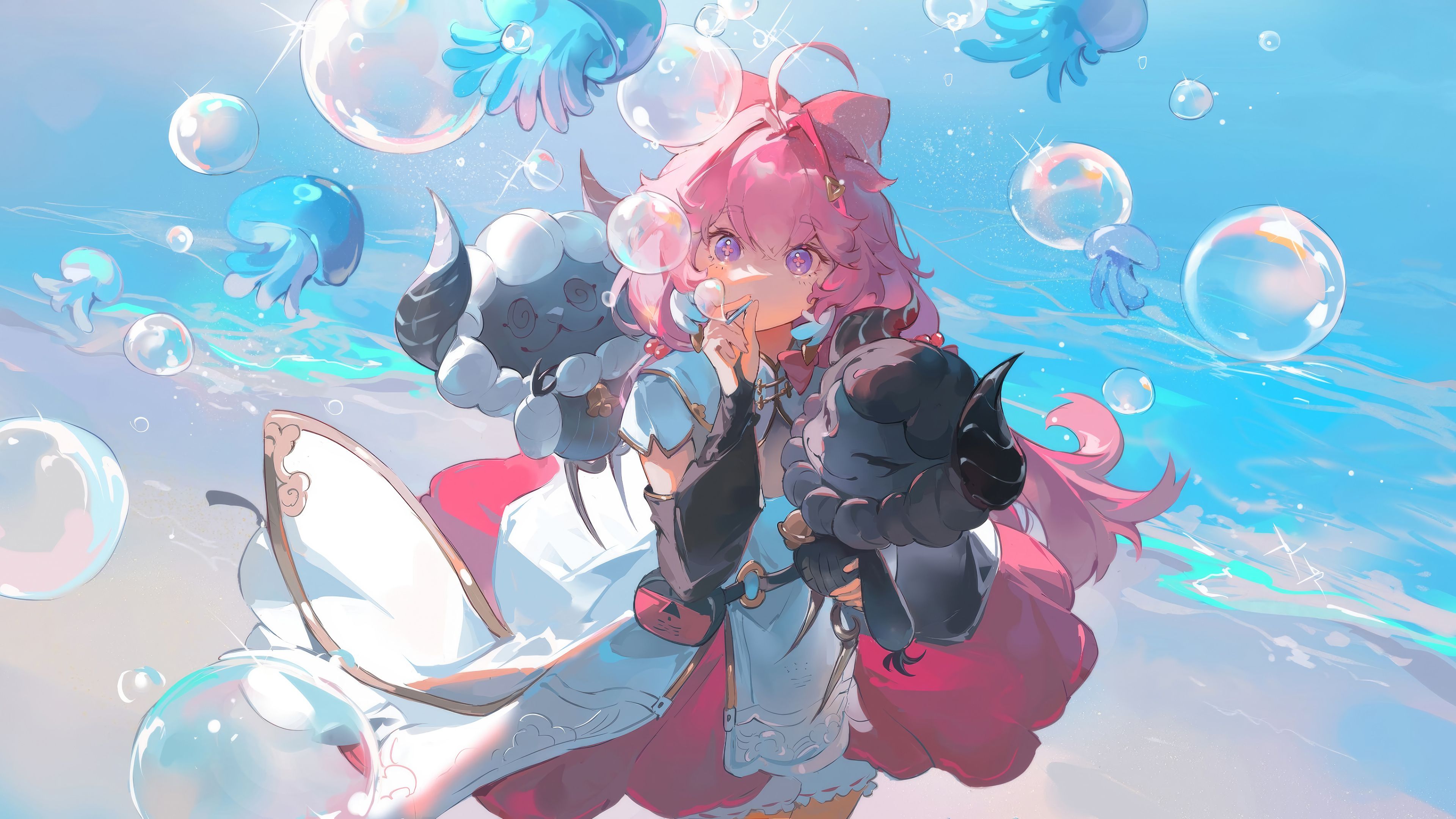 3840x2160 Wuthering Waves: Carlotta's Radiant HD Fantasy Wallpaper