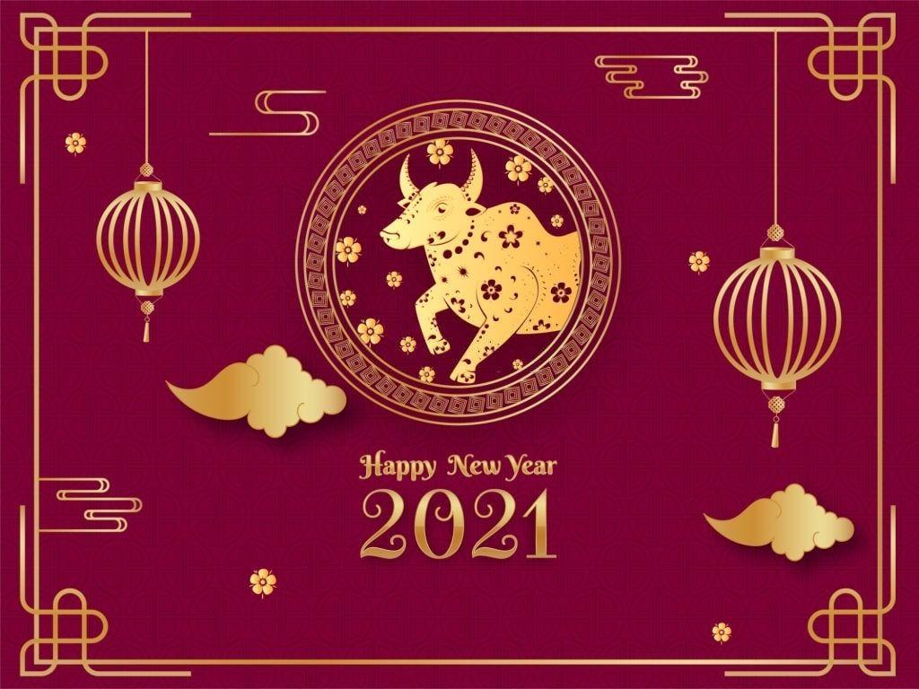 1024x768 Happy Chinese New Year Image and Wallpaper. Year of OX 2021