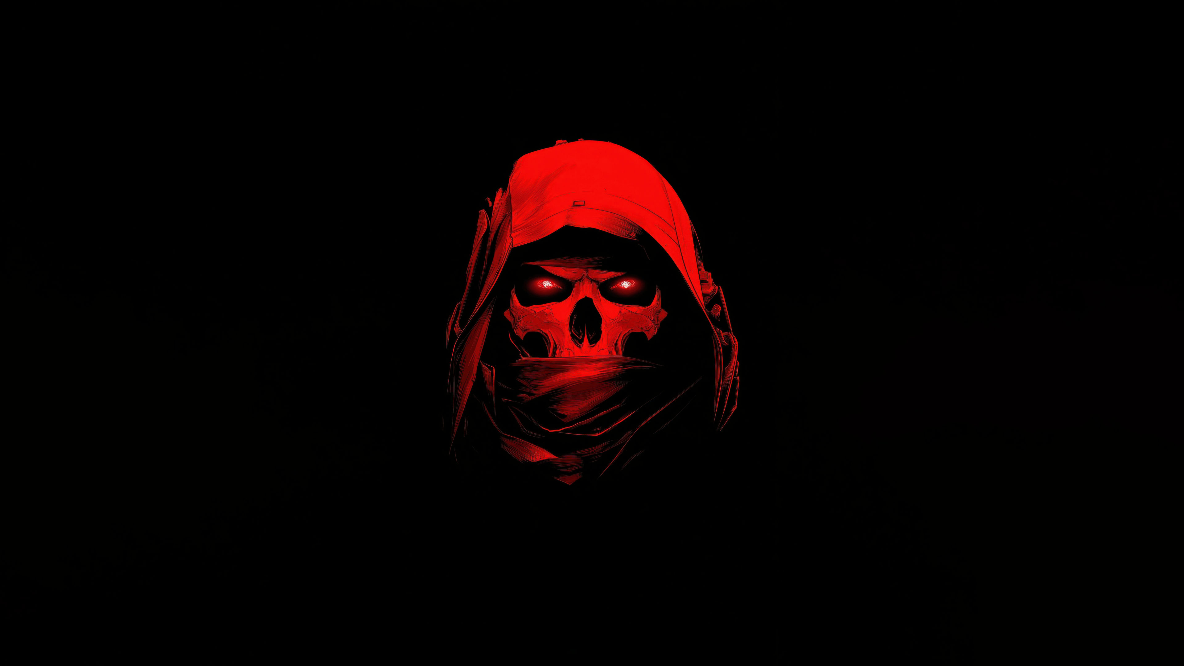3840x2160 Skull Wallpaper 4K, Call of Duty, AMOLED