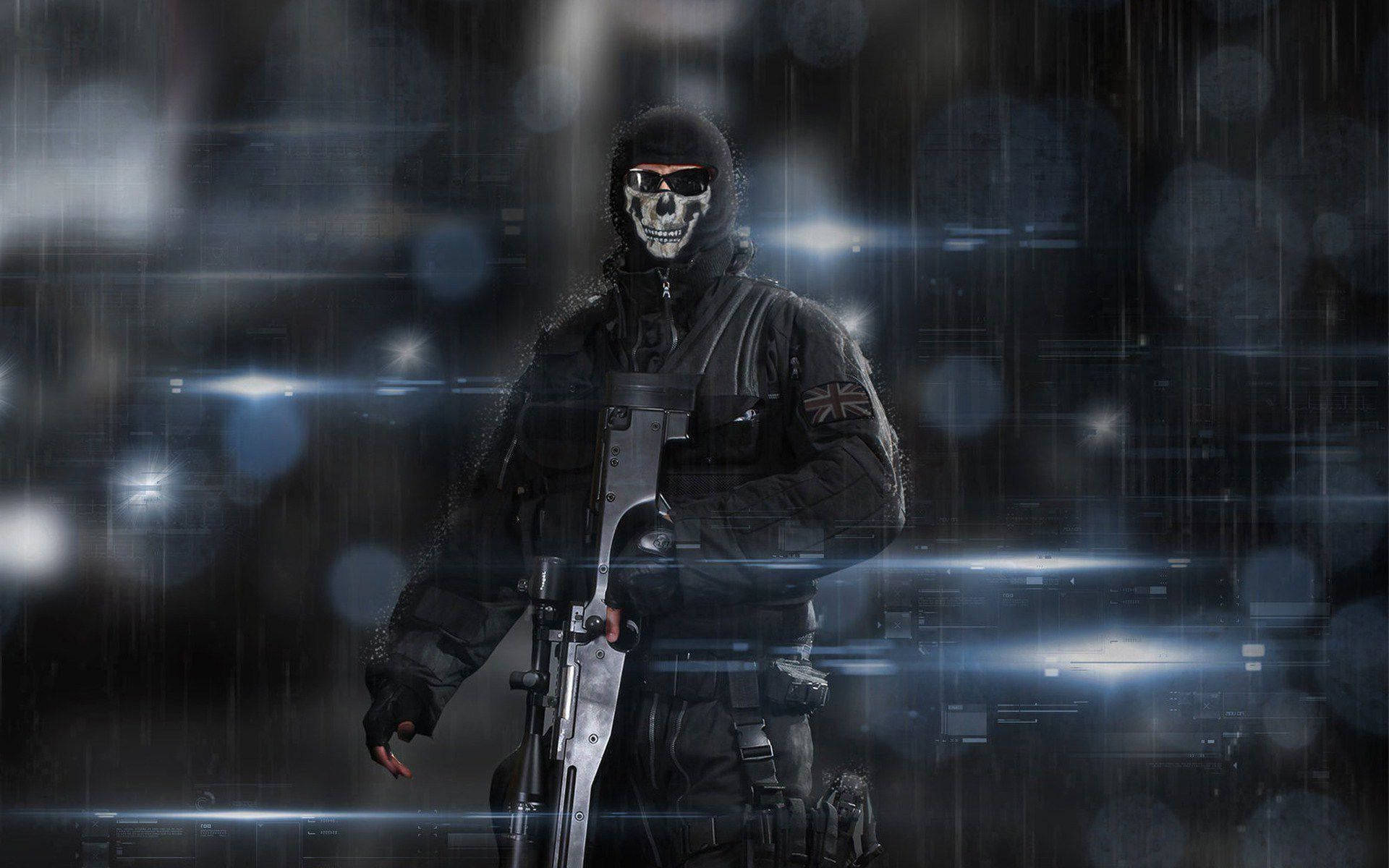 1920x1200 Download Call Of Duty Ghost Smiling Skull Wallpaper