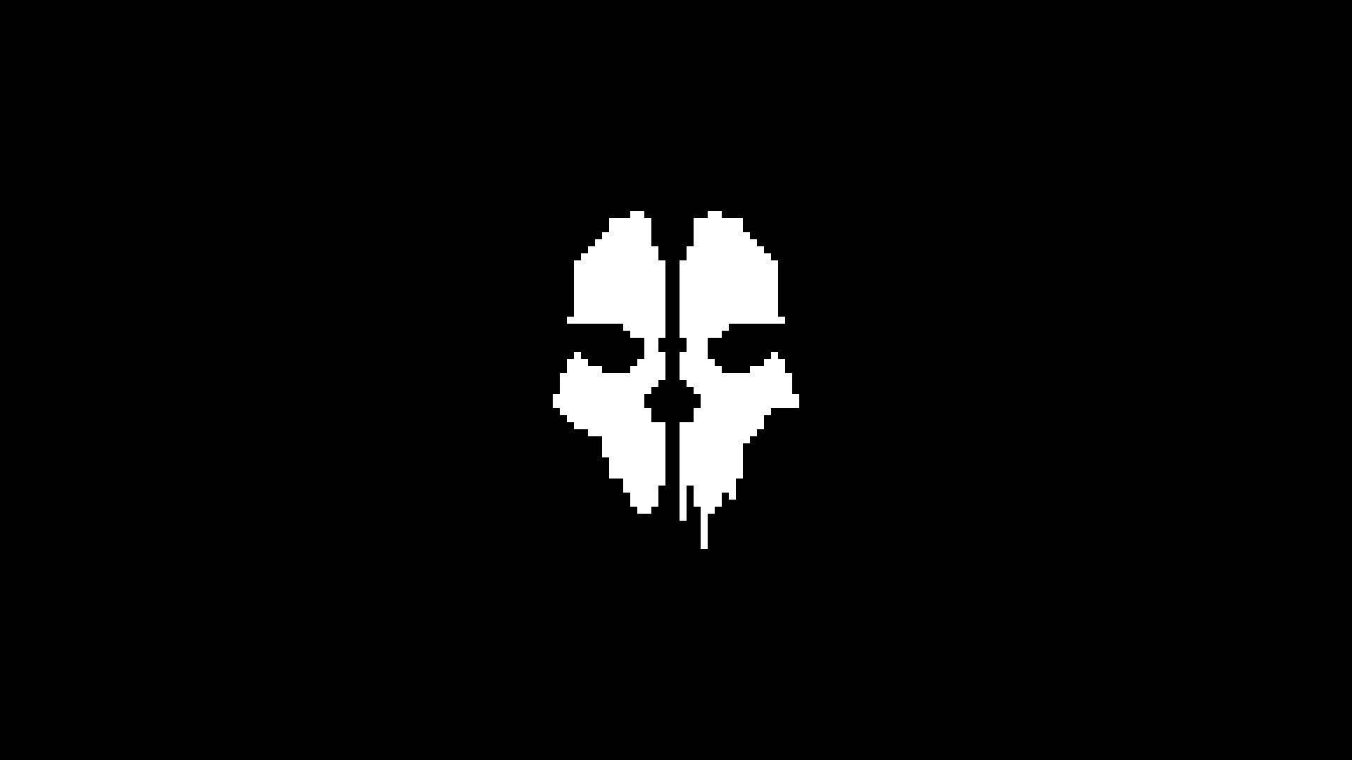 1920x1080 Download Call Of Duty Ghost 8 Bit Skull Wallpaper