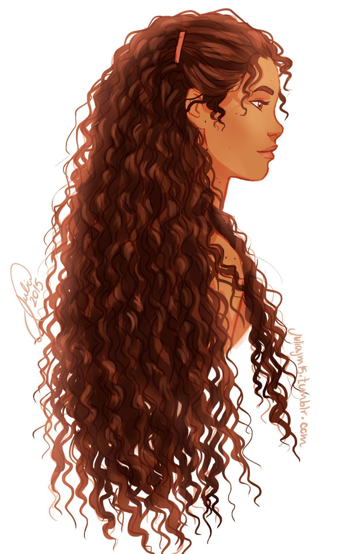 1190x1920 Curly Hair Girl Wallpaper