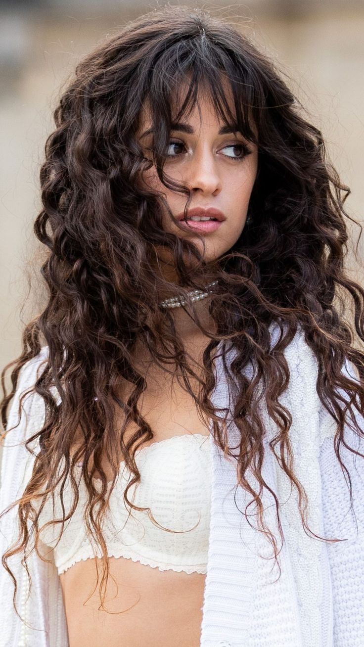 736x1308 Camila Cabello Curly Hair 2019 4K Ultra HD Mobile Wallpaper for iPhone & Android