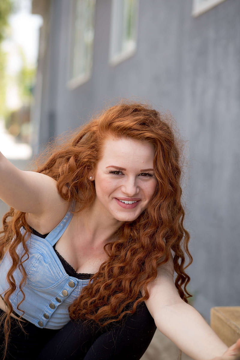 800x1200 Women, model, redhead, long hair, Madelaine Petsch, actress, wavy hair, portrait display, HD phone wallpaper