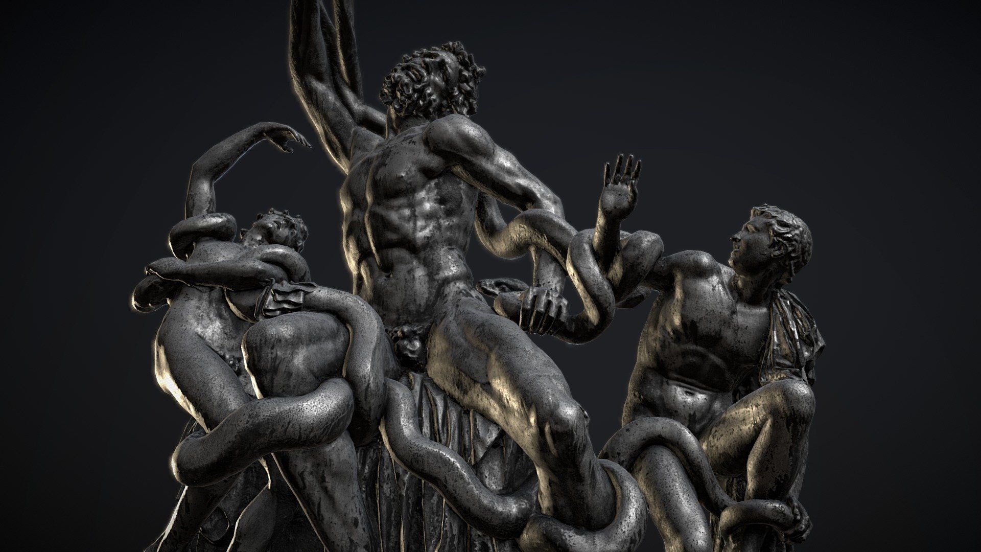 1920x1080 Laocoon and His Sons Free 3D model by Rigsters [649111a]