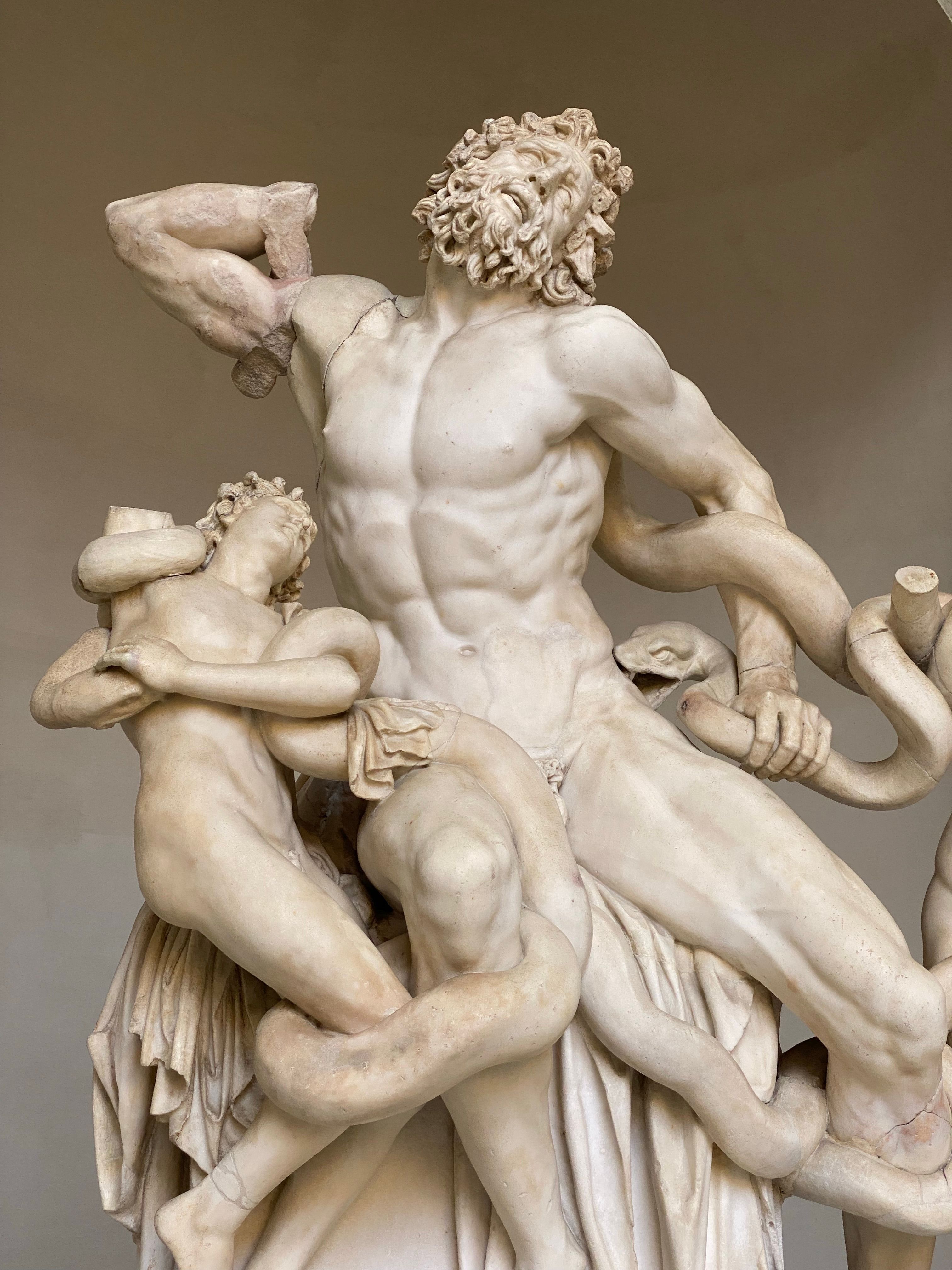 3024x4032 Laocoon and His Sons Sculpture Displayed in Vatican Museum · Free