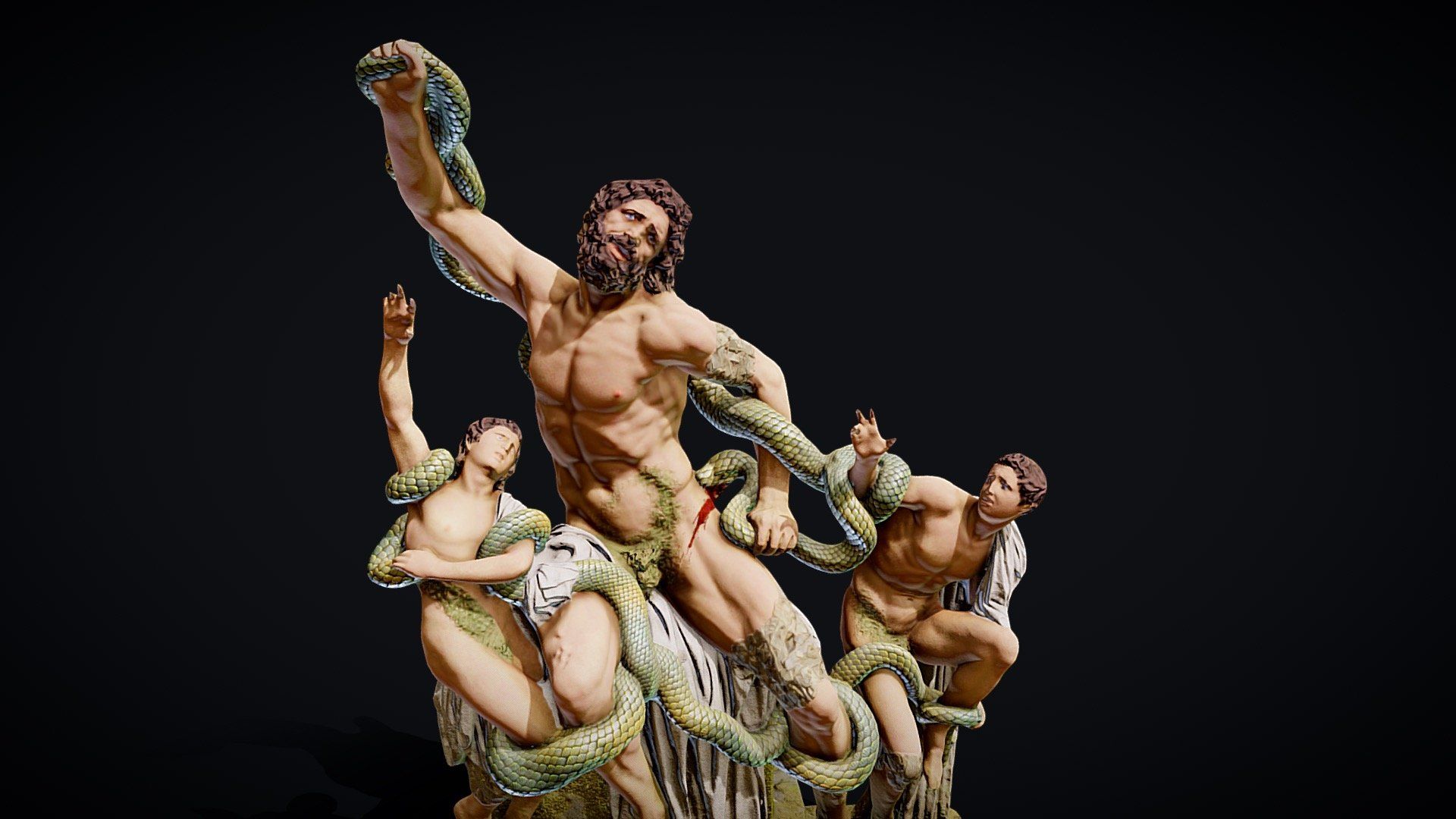 1920x1080 Laocoon and His Sons Free 3D model by Raphael Escamilla [d01f7d7]