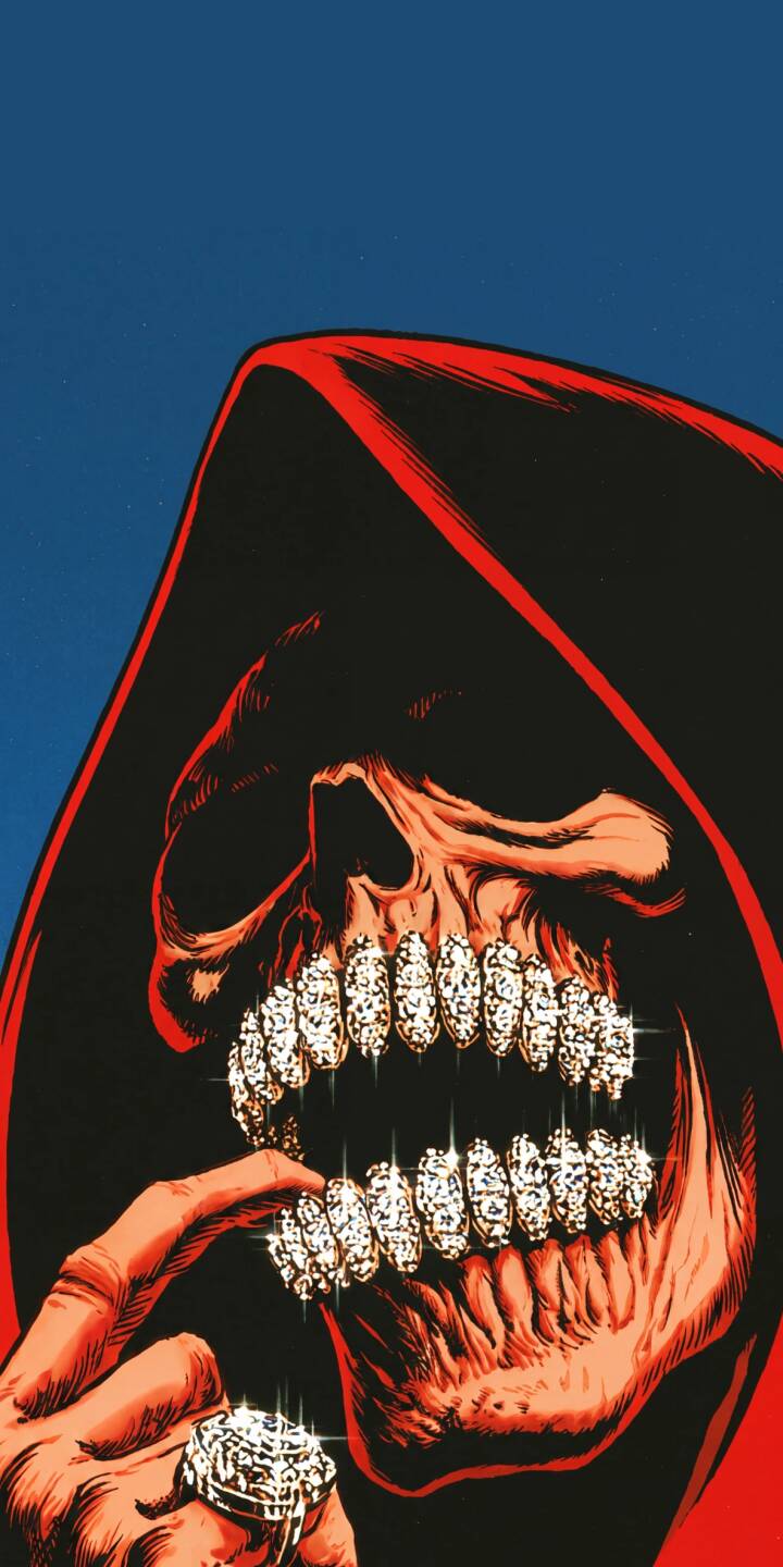 720x1440 Diamond Grill Grim Reaper Wallpaper