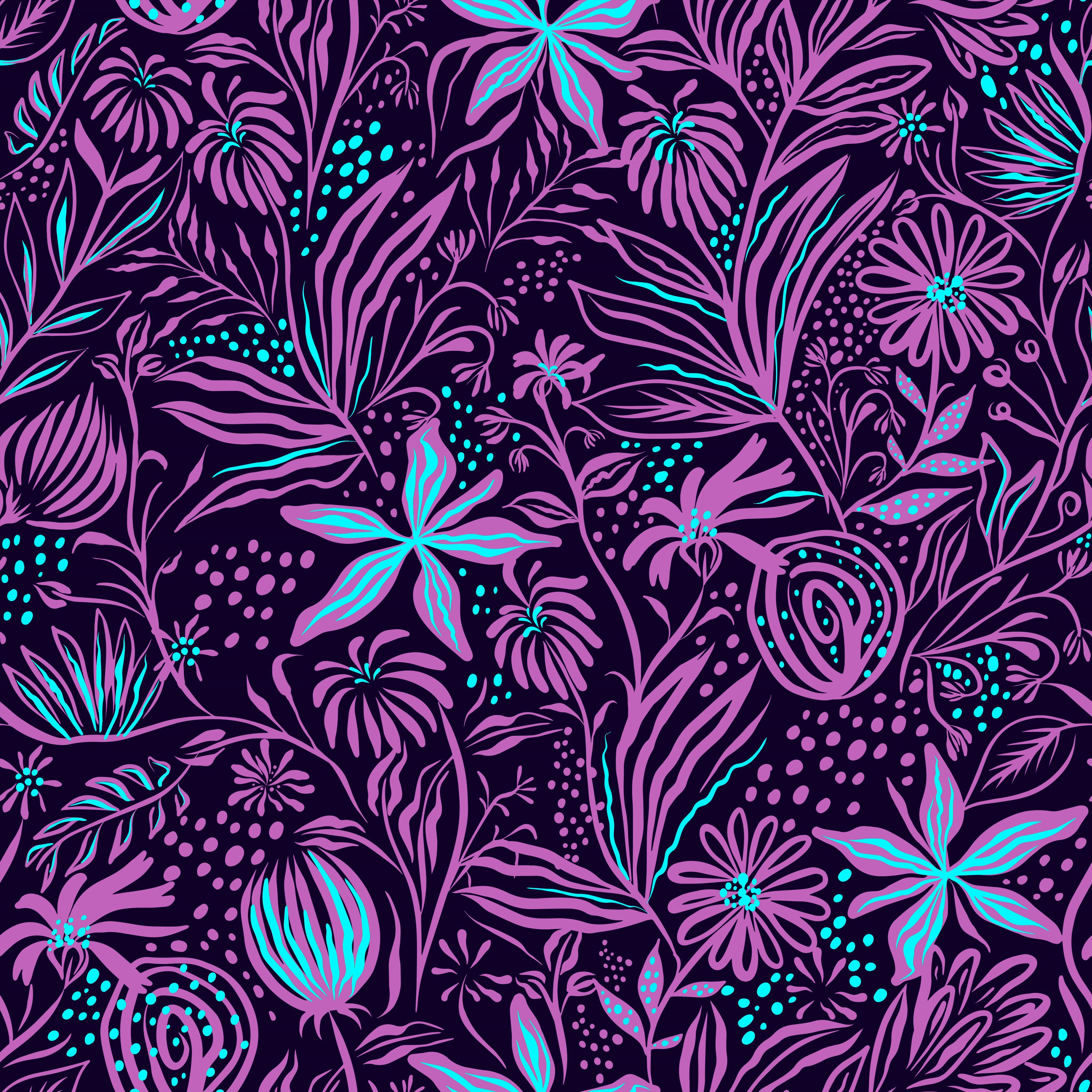 4096x4096 Download wallpaper 4096x4096 flowers, art, patterns, texture HD background