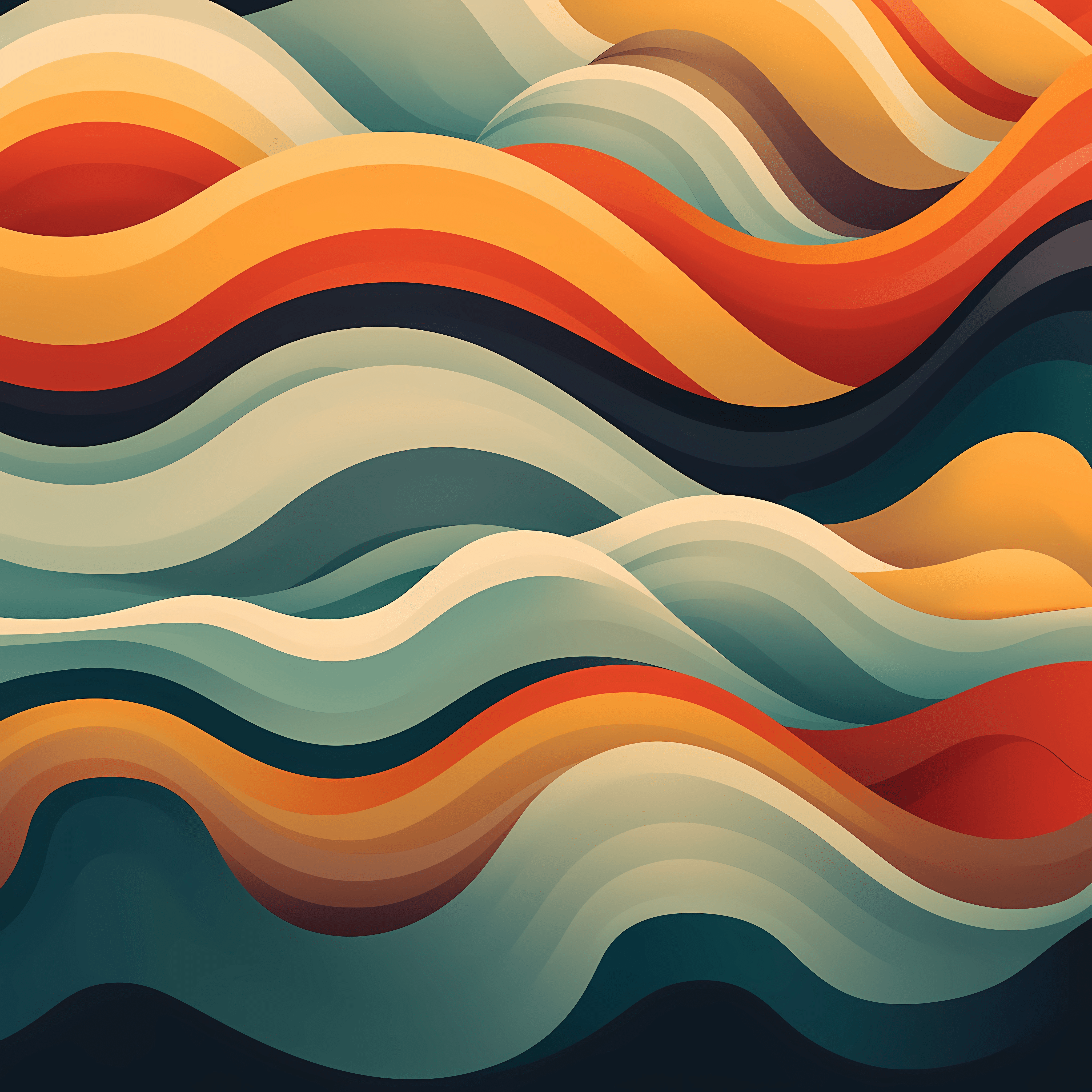 4096x4096 Wallpaper Orange, Design, Daytime, Nature, Azure, Background Free Image