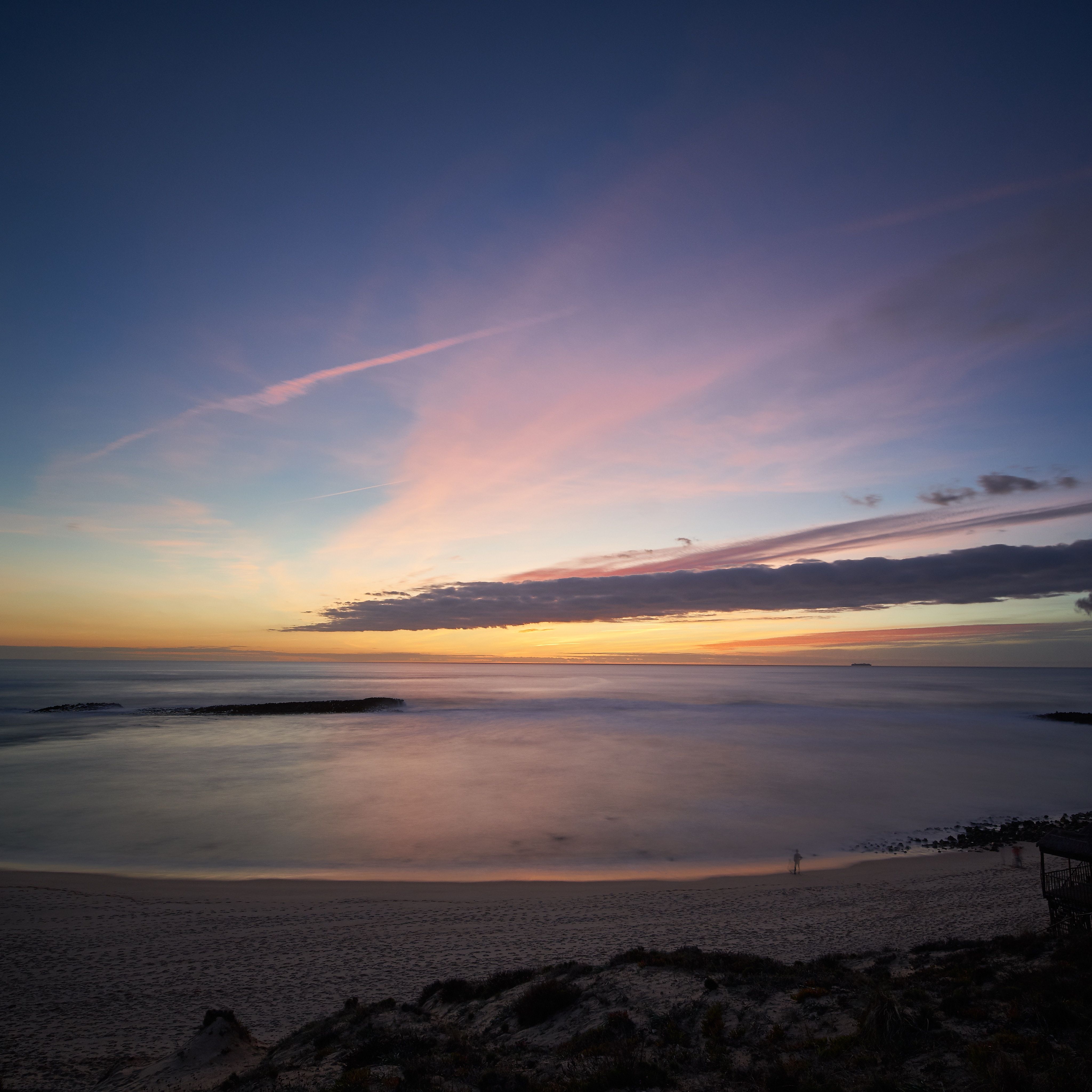 4096x4096 Wallpaper Sunset, Sea, Horizon, Cloud, Ocean, Background Free Image