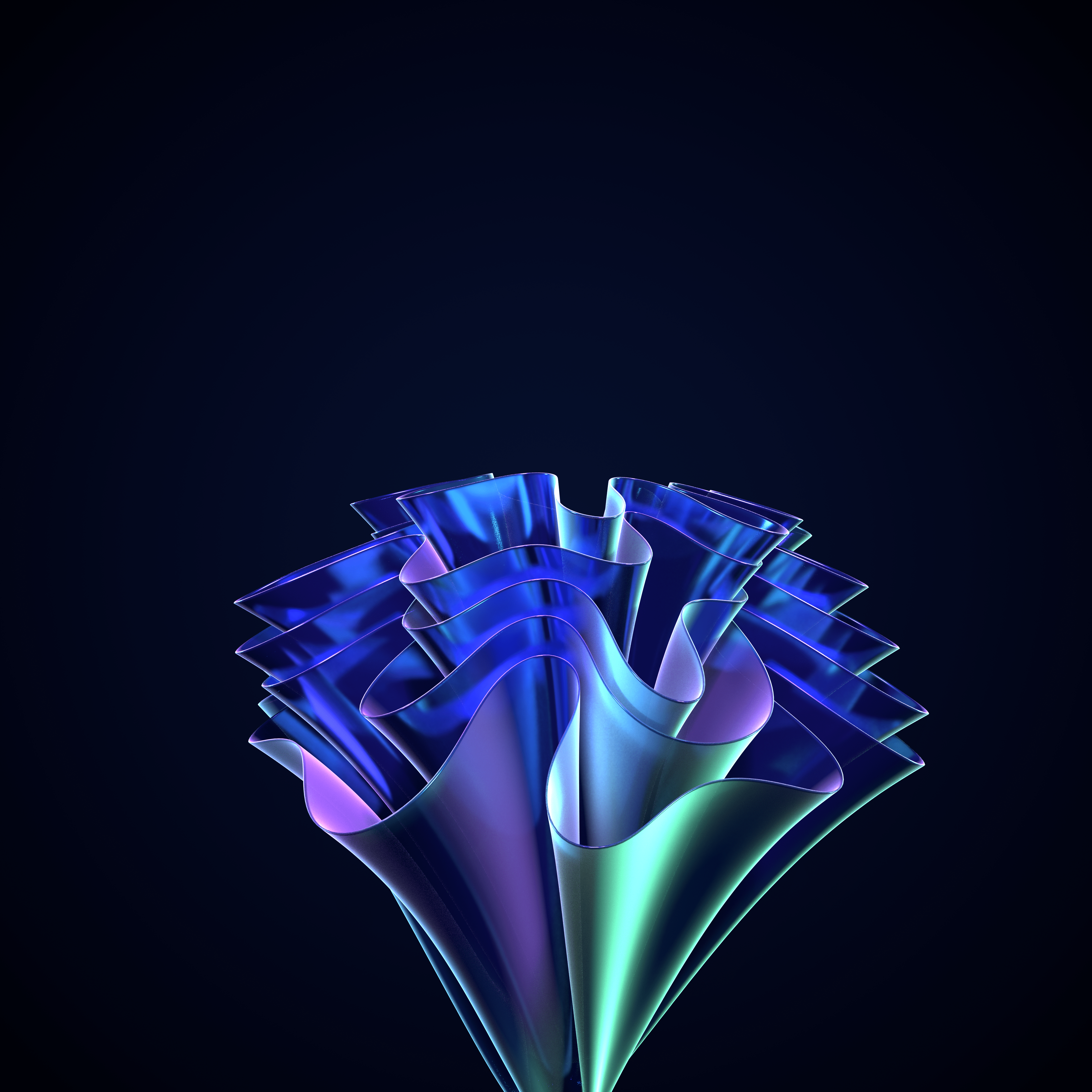 4096x4096 My Version of the Windows 11 Bloom Wallpaper made in Blender 5.0.1 [ 4096x4096 : All Aspect Ratios]