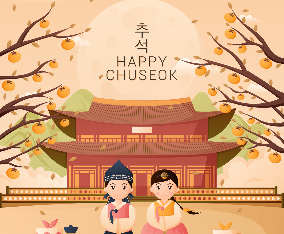 1136x936 Happy Chuseok Day Vector Art & Graphics