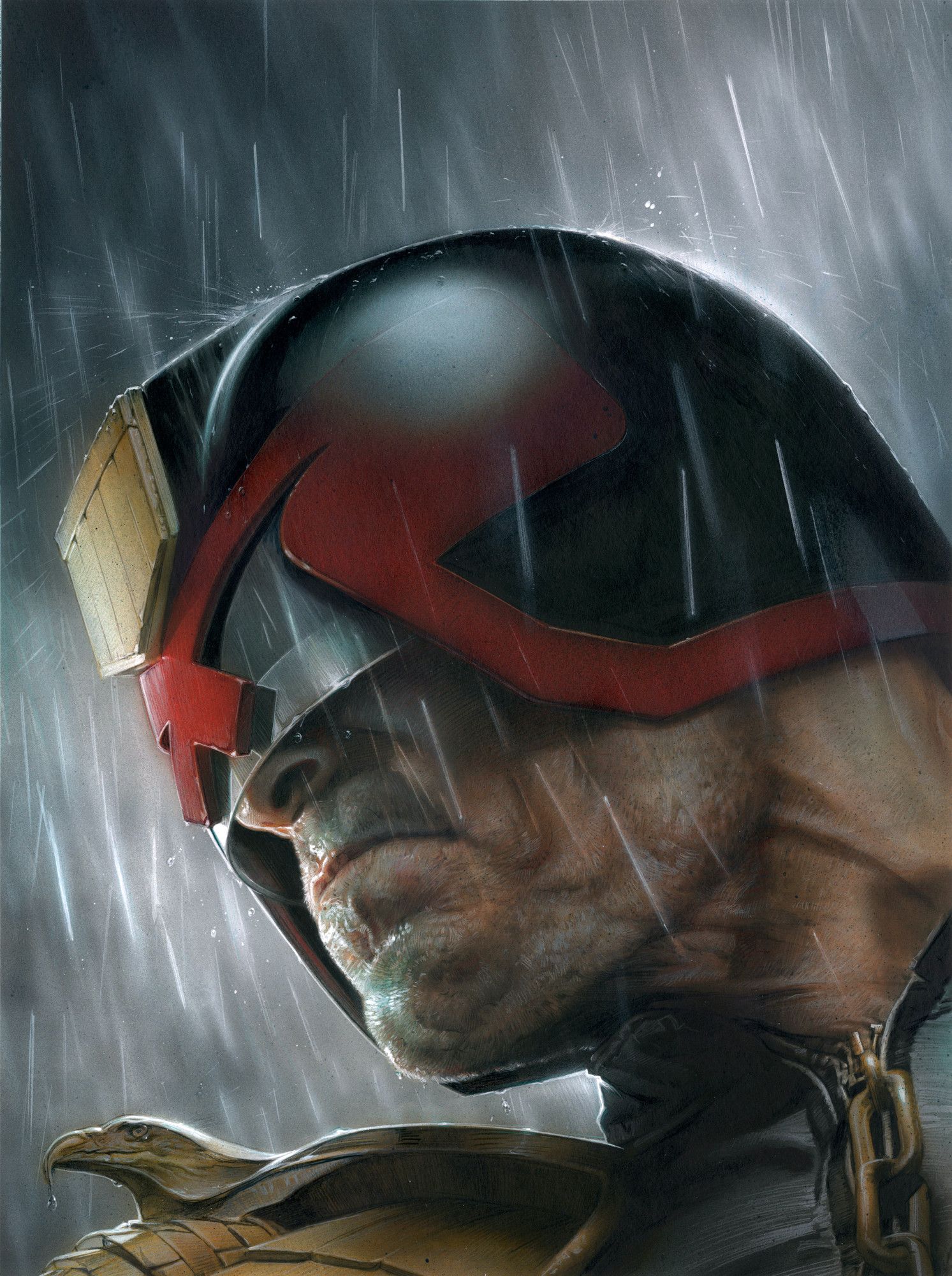 1493x2000 Judge Dredd cover art for 2000AD Special and print