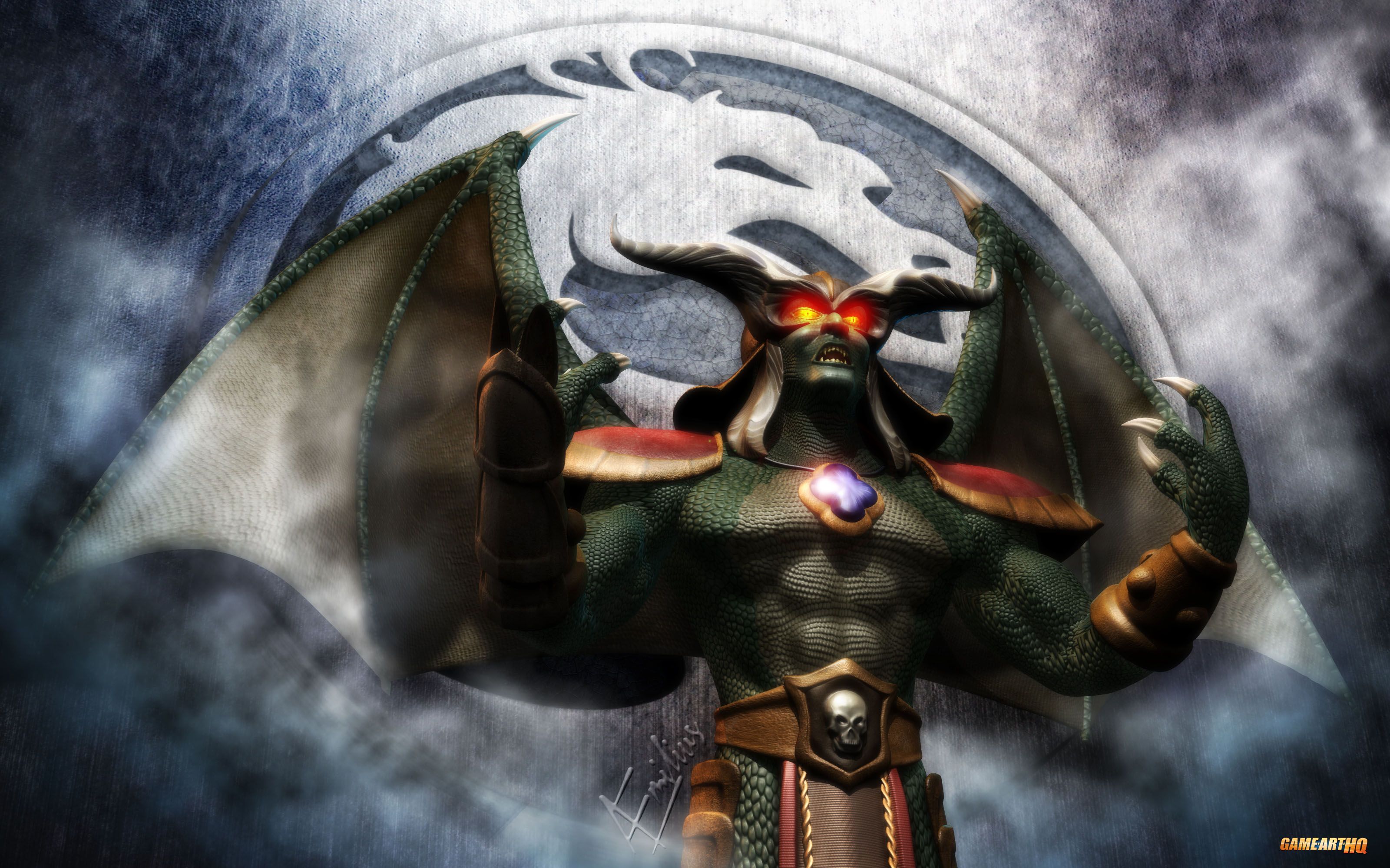 3200x2000 MK Art Tribute: Onaga from MK Deception