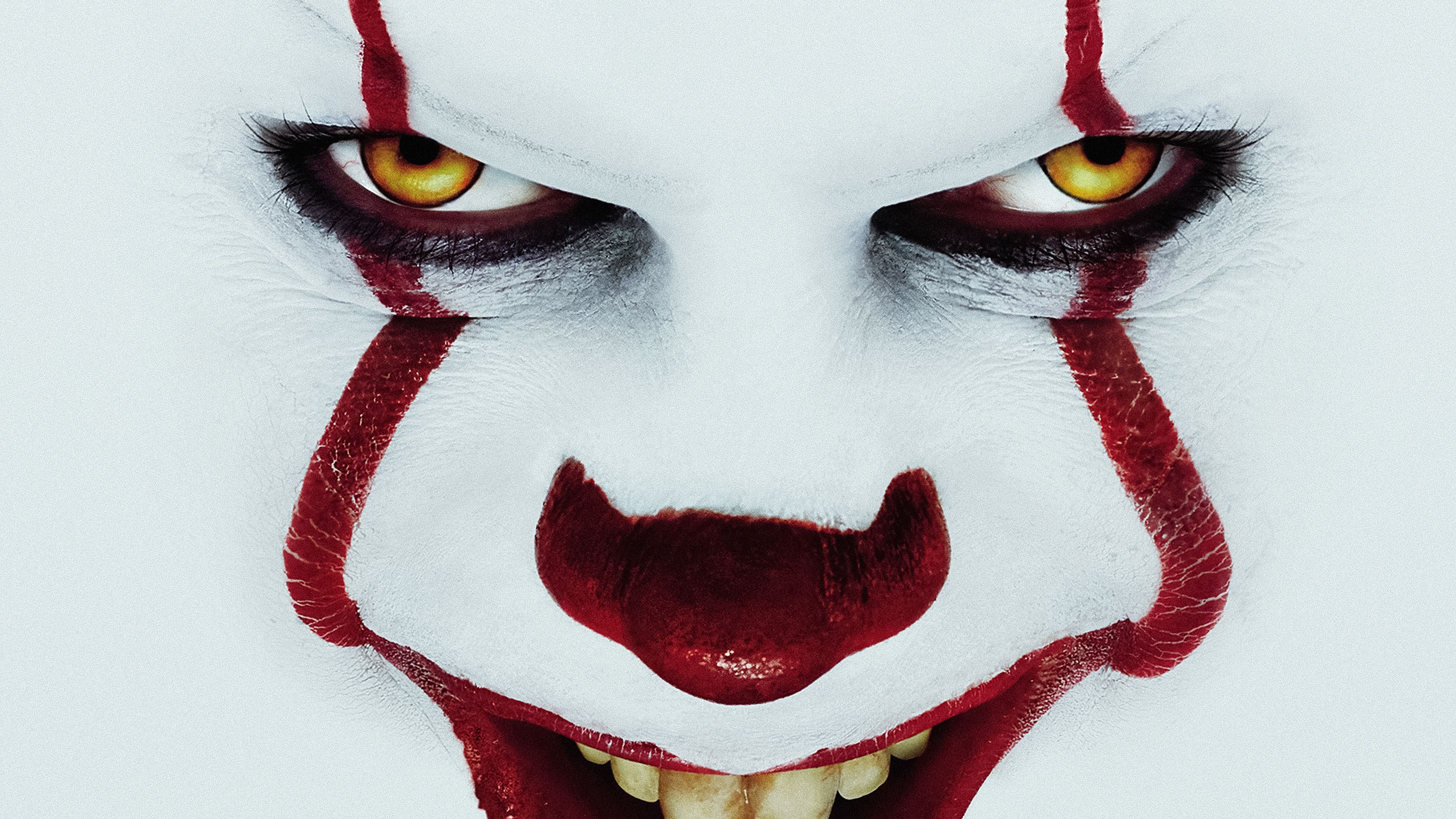 3840x2160 Smiley Closeup View Of Pennywise 4K HD Pennywise Wallpaper